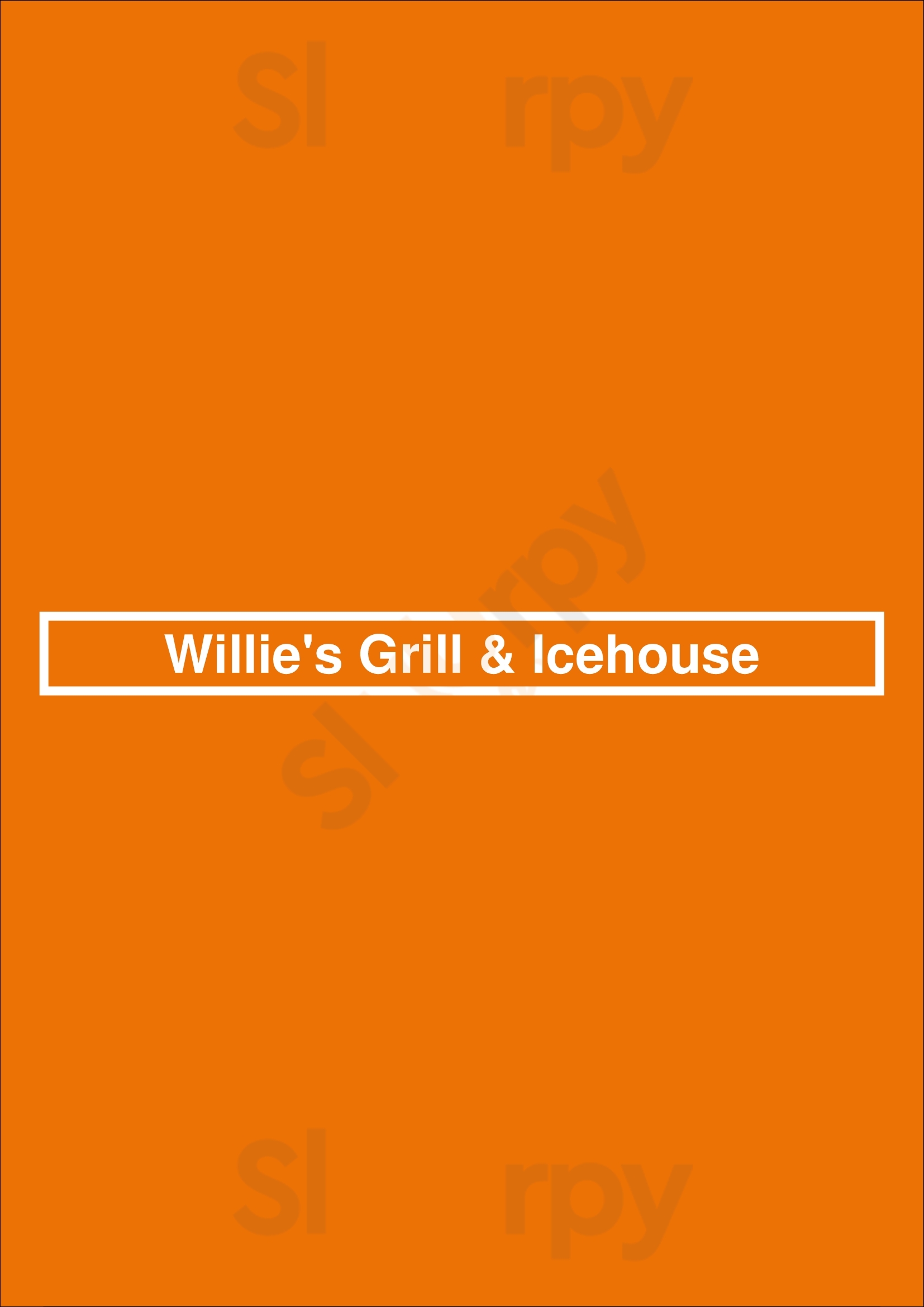 Main Menu - Willie's Grill & Icehouse