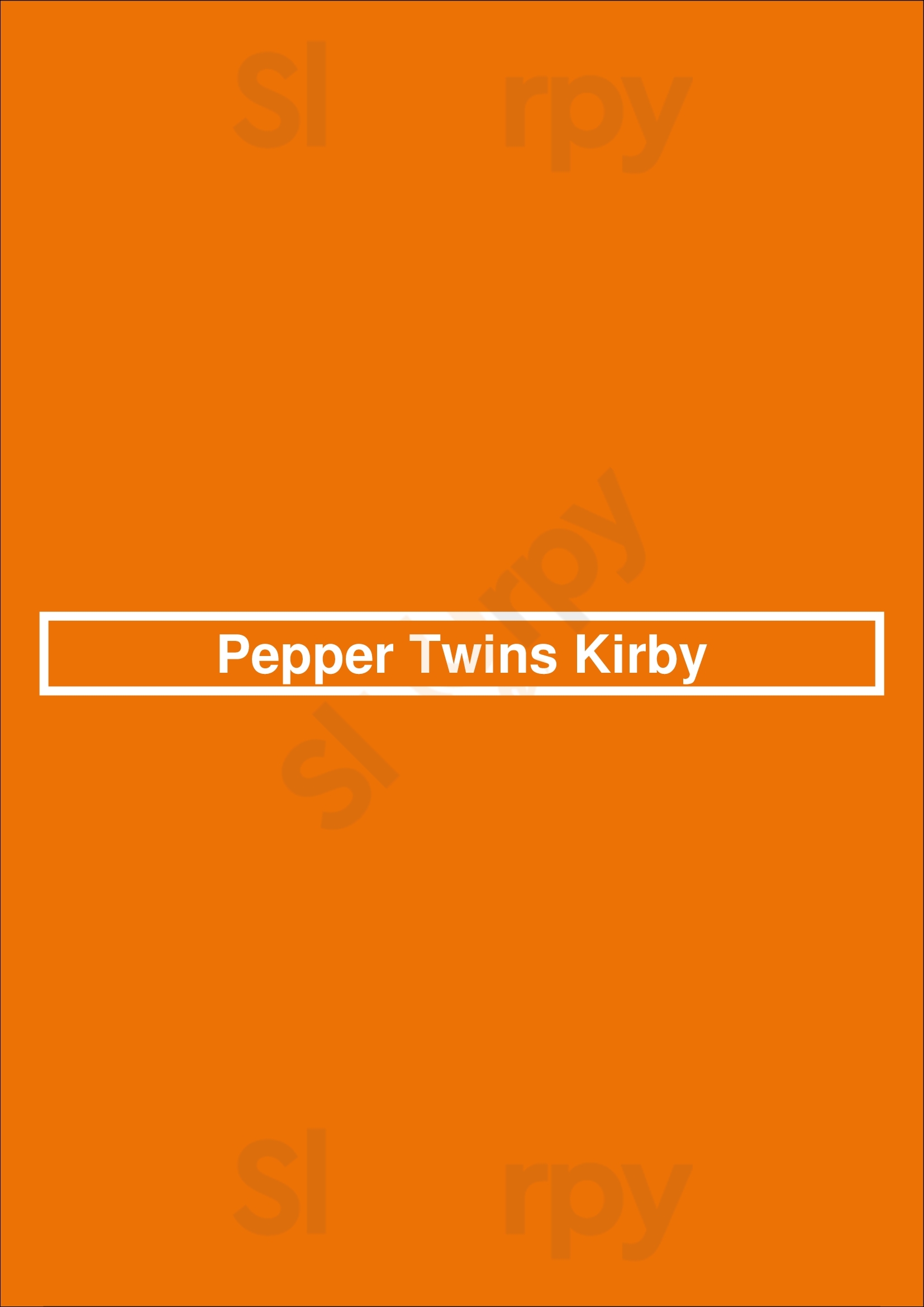 Pepper Twins Houston Menu - 1