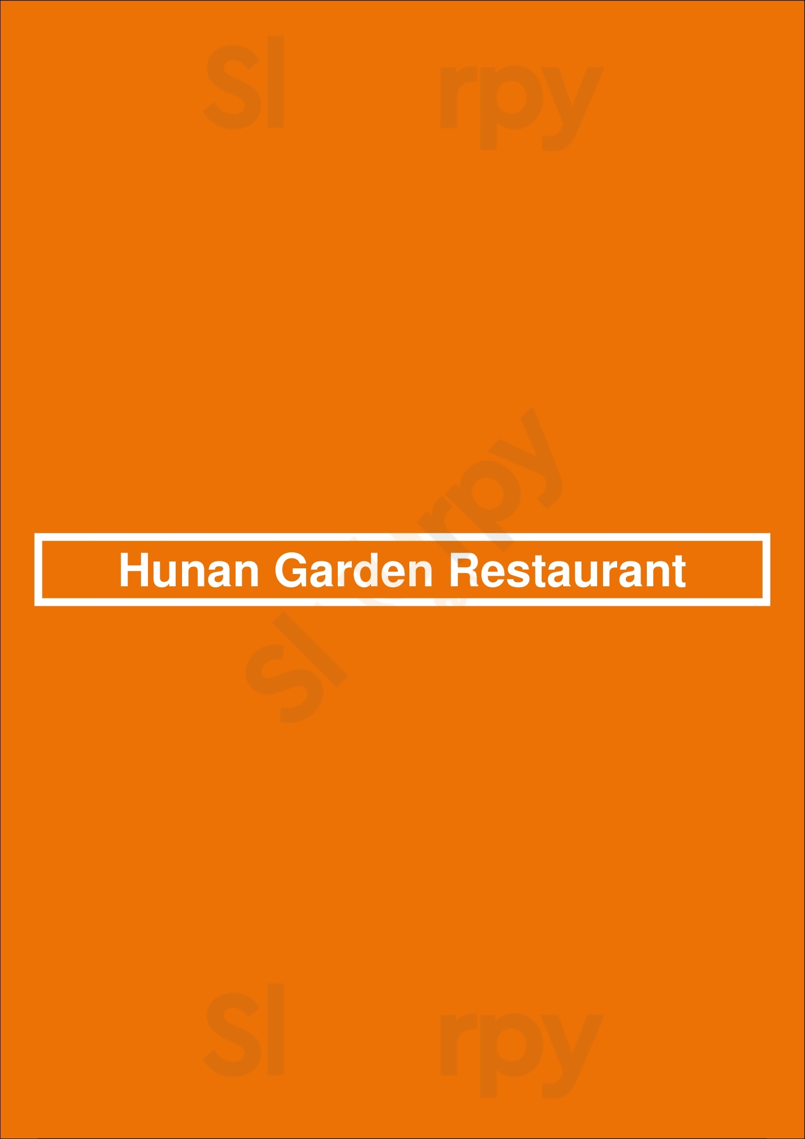 Hunan Garden Restaurant Houston Menu - 1