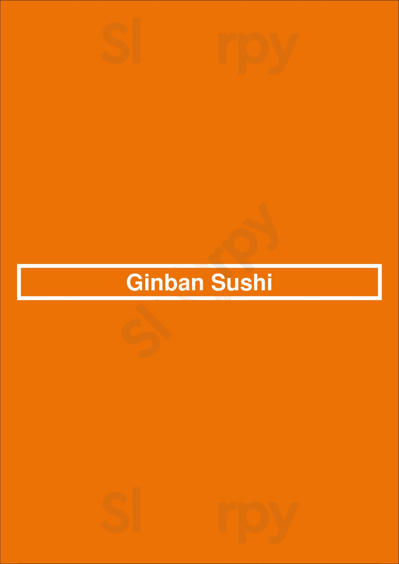 Ginban Sushi Phoenix Menu - 1