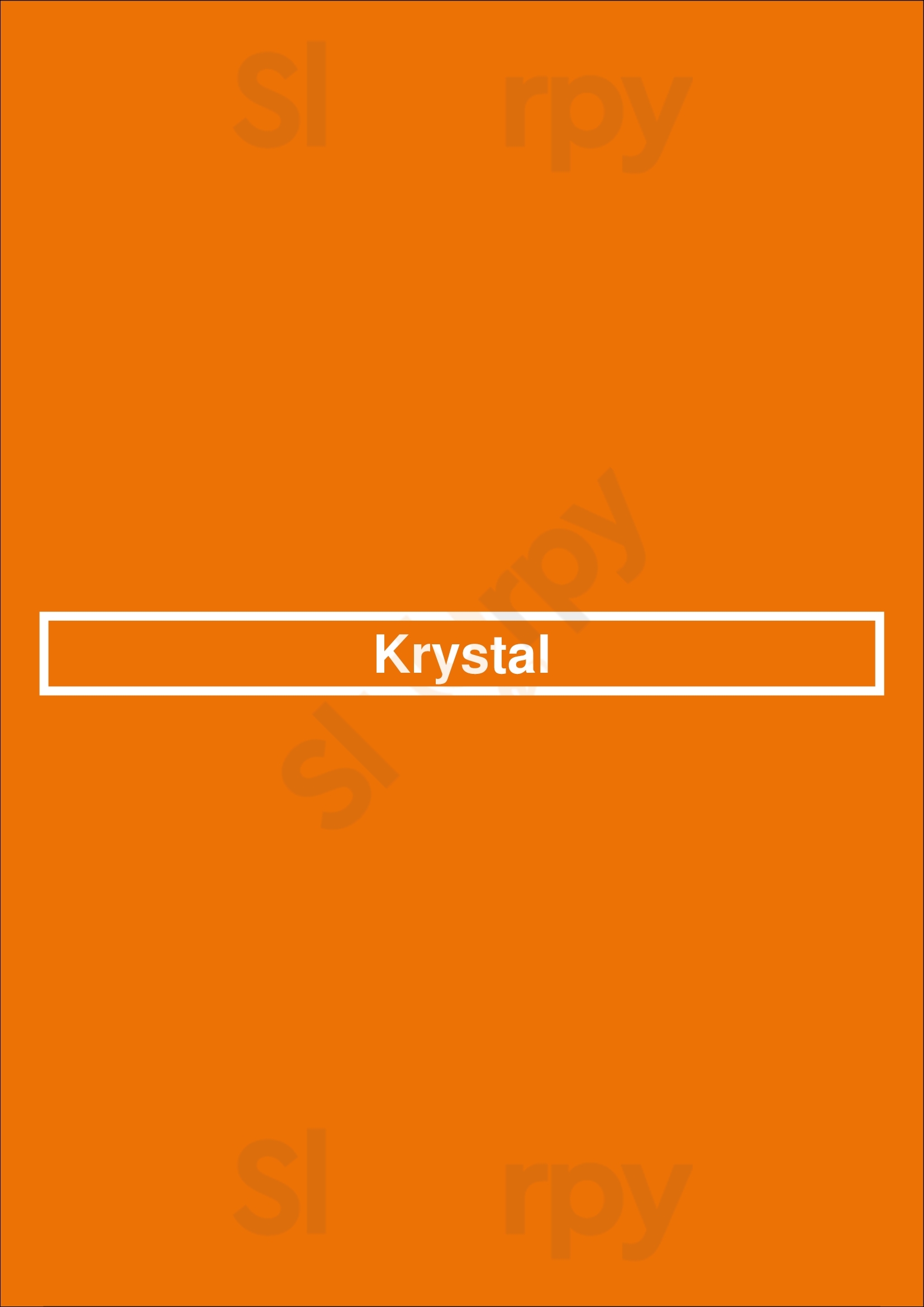 Krystal Orlando Menu - 1