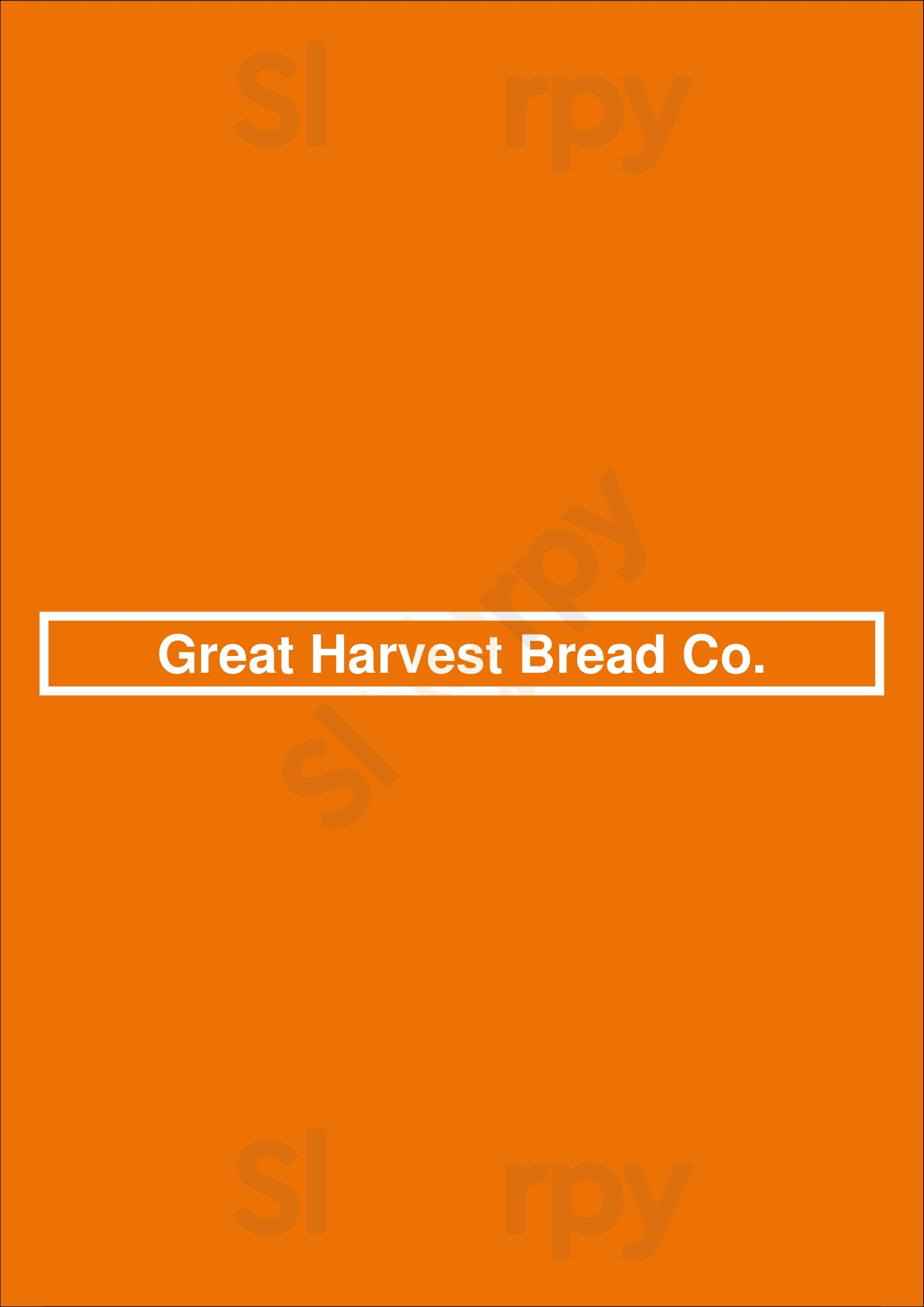 Great Harvest Bread Co. Houston Menu - 1