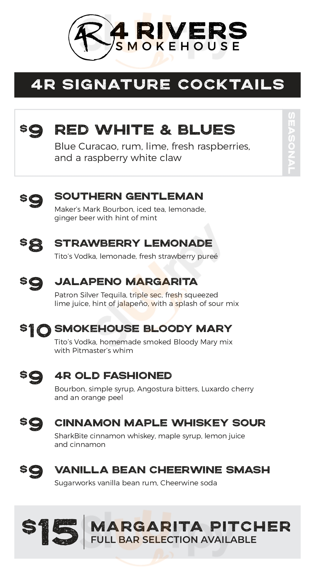 Main Menu - 4rivers Smokehouse