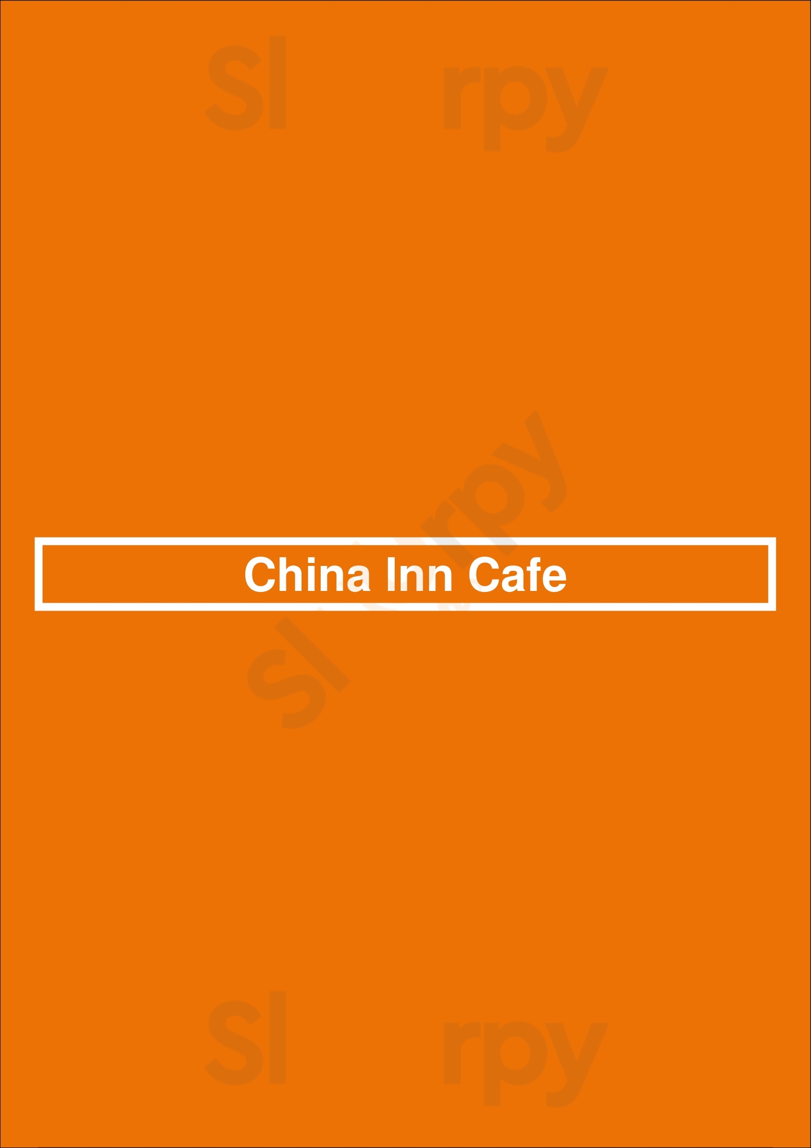 China Inn Cafe Houston Menu - 1