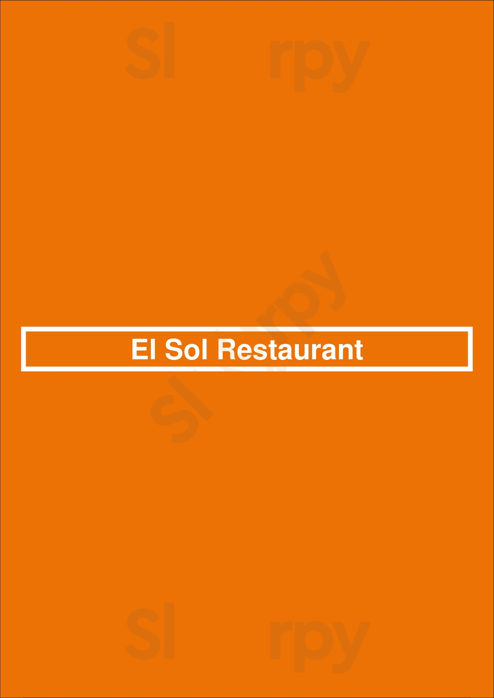 El Sol Restaurant Houston Menu - 1