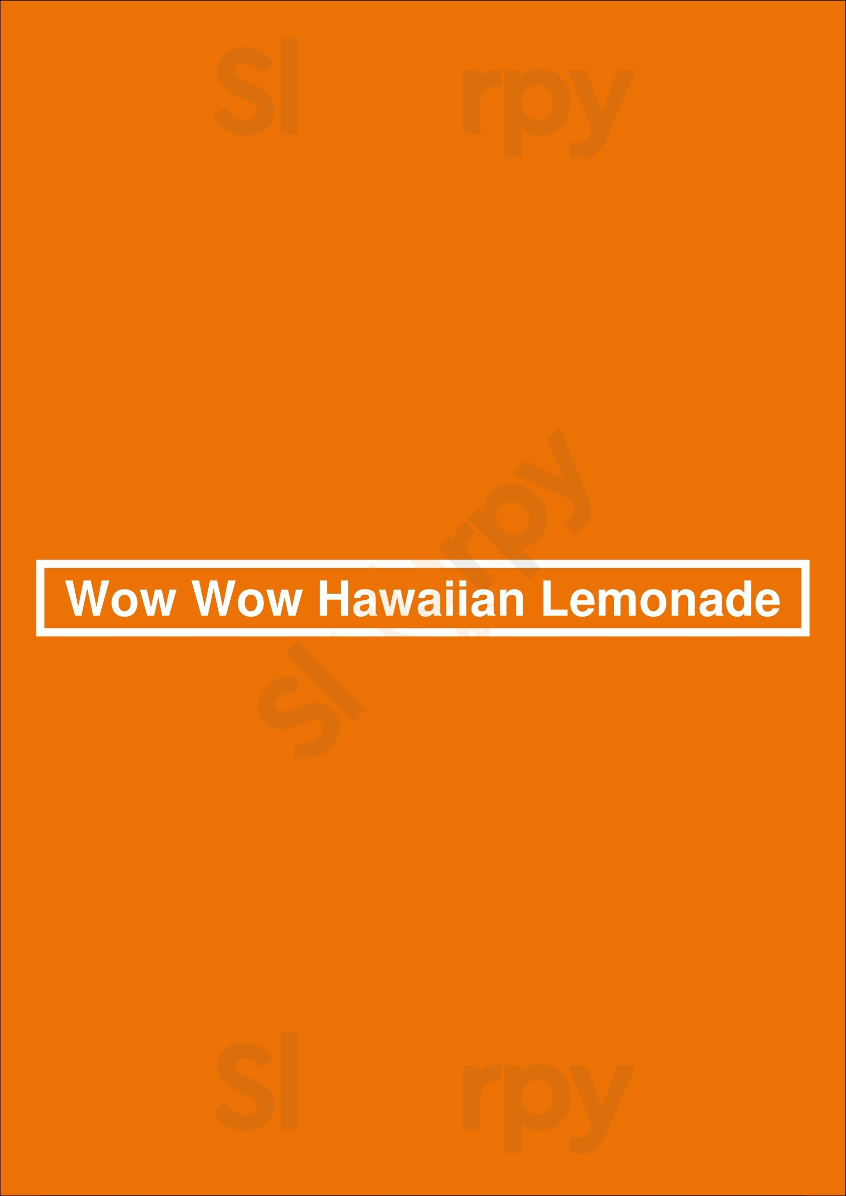 Wow Wow Lemonade Ahwatukee Phoenix Menu - 1