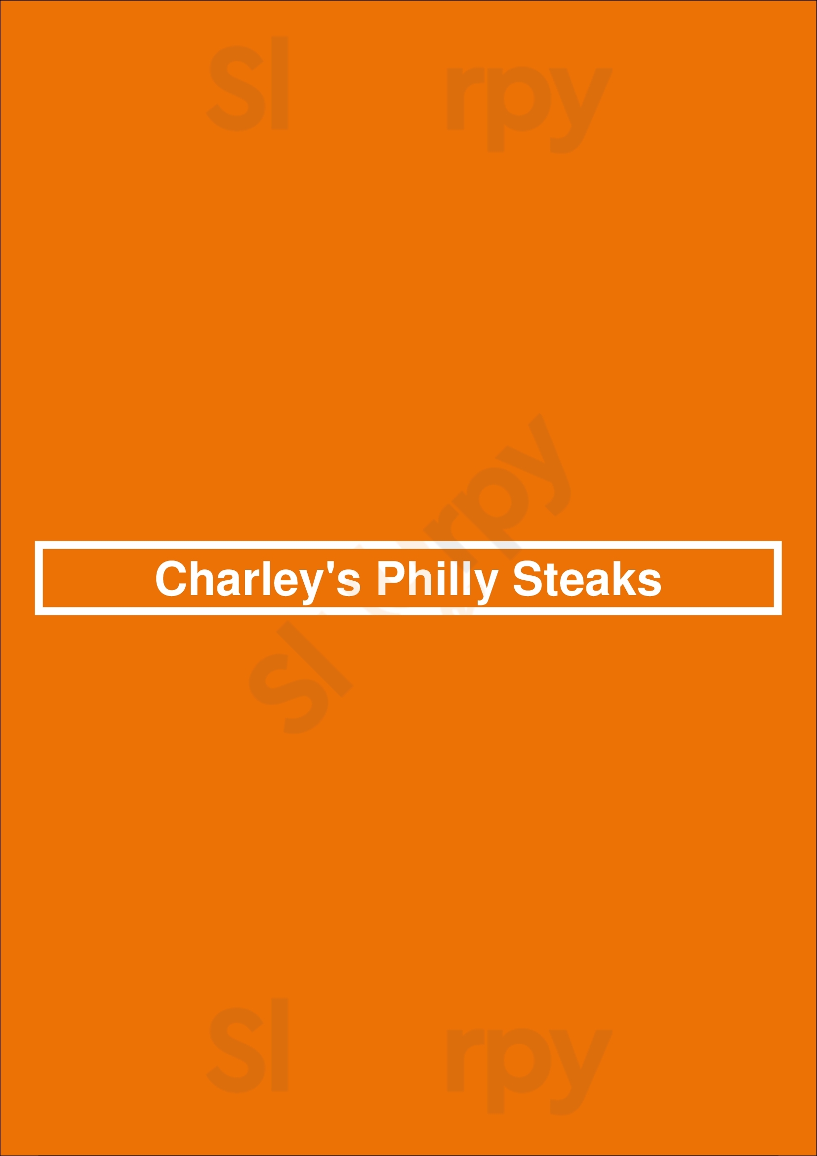 Charleys Cheesesteaks S. Orange Blossom Orlando Menu - 1