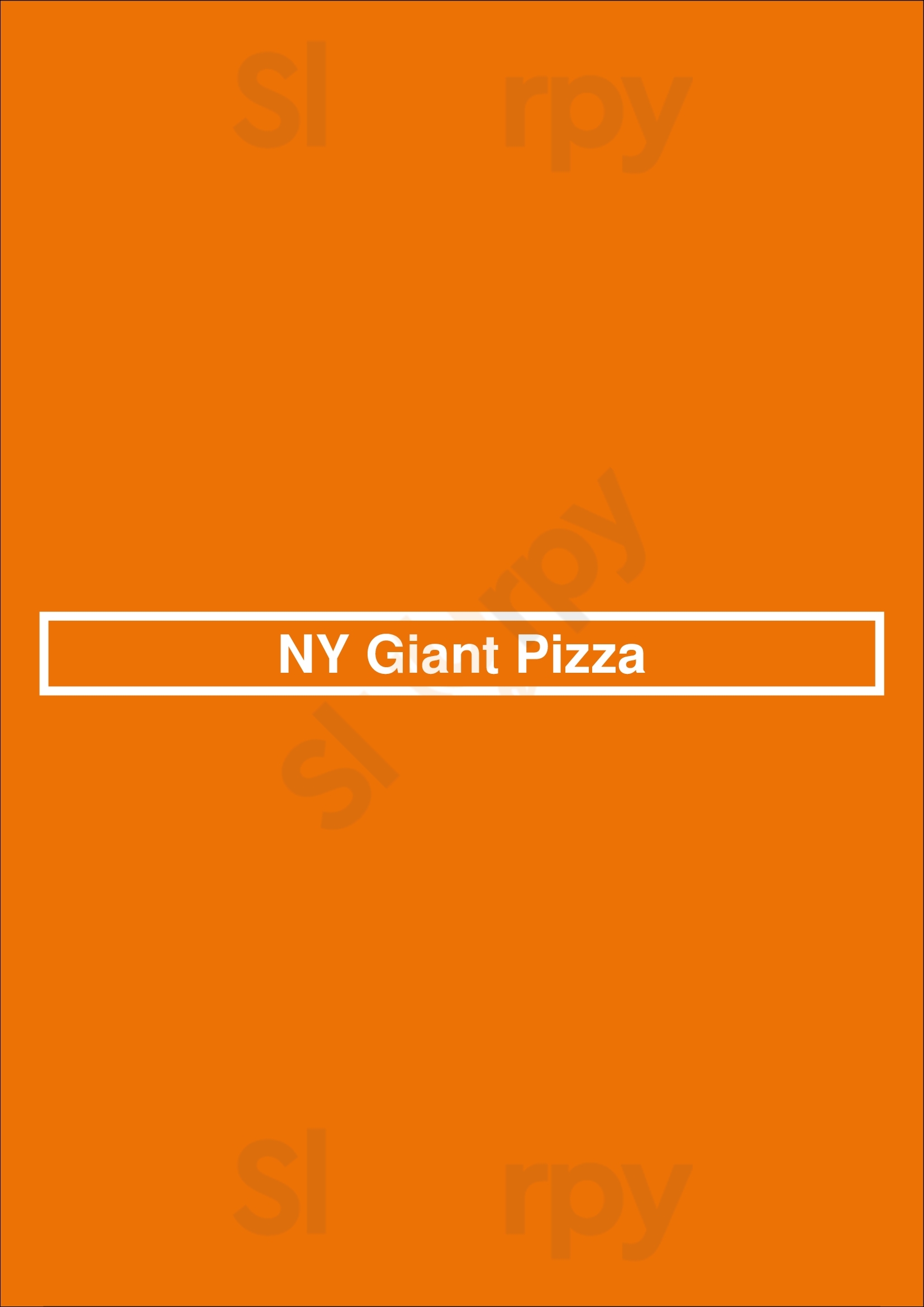 Ny Giant Pizza Orlando Menu - 1