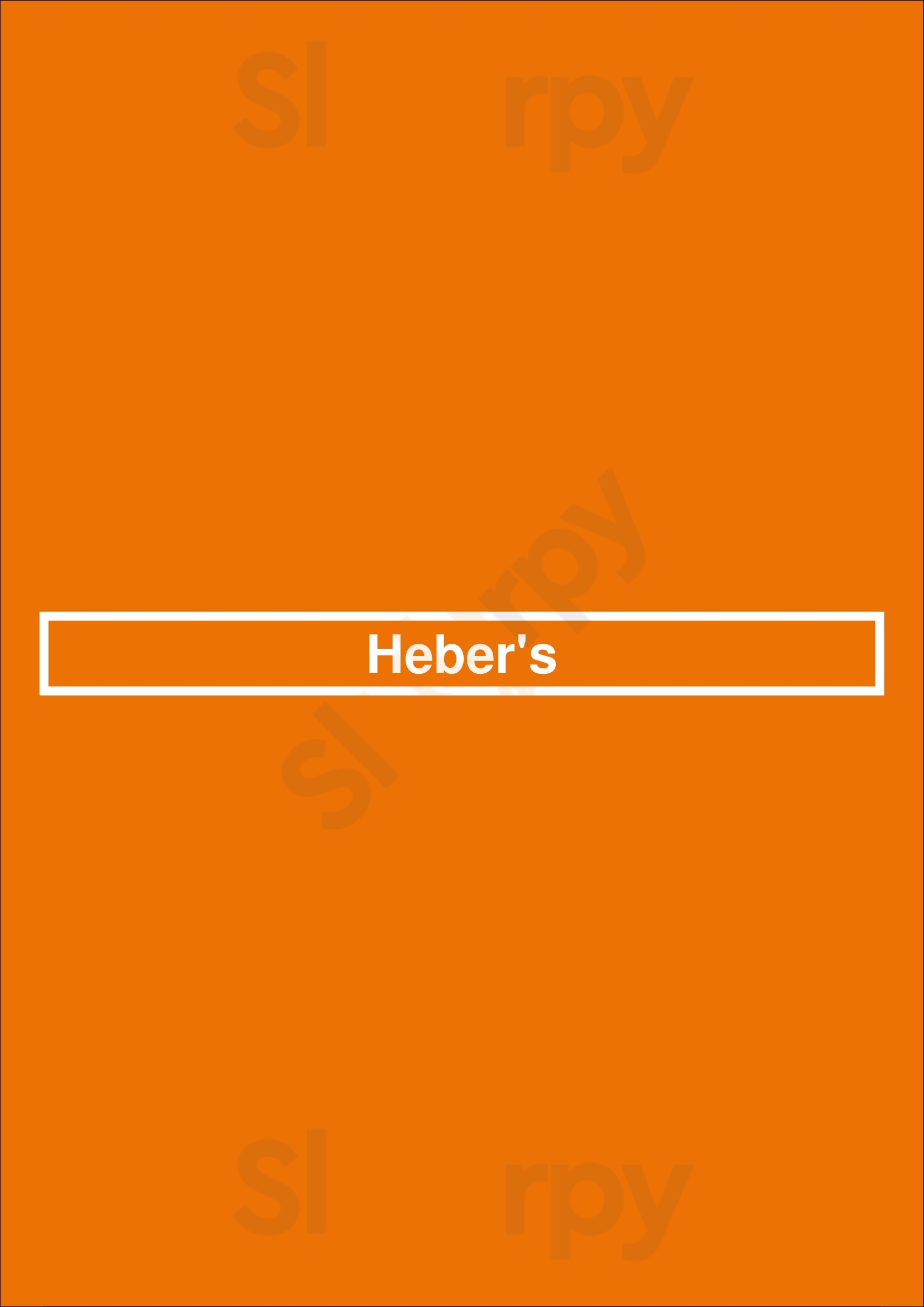 Heber's Orlando Menu - 1