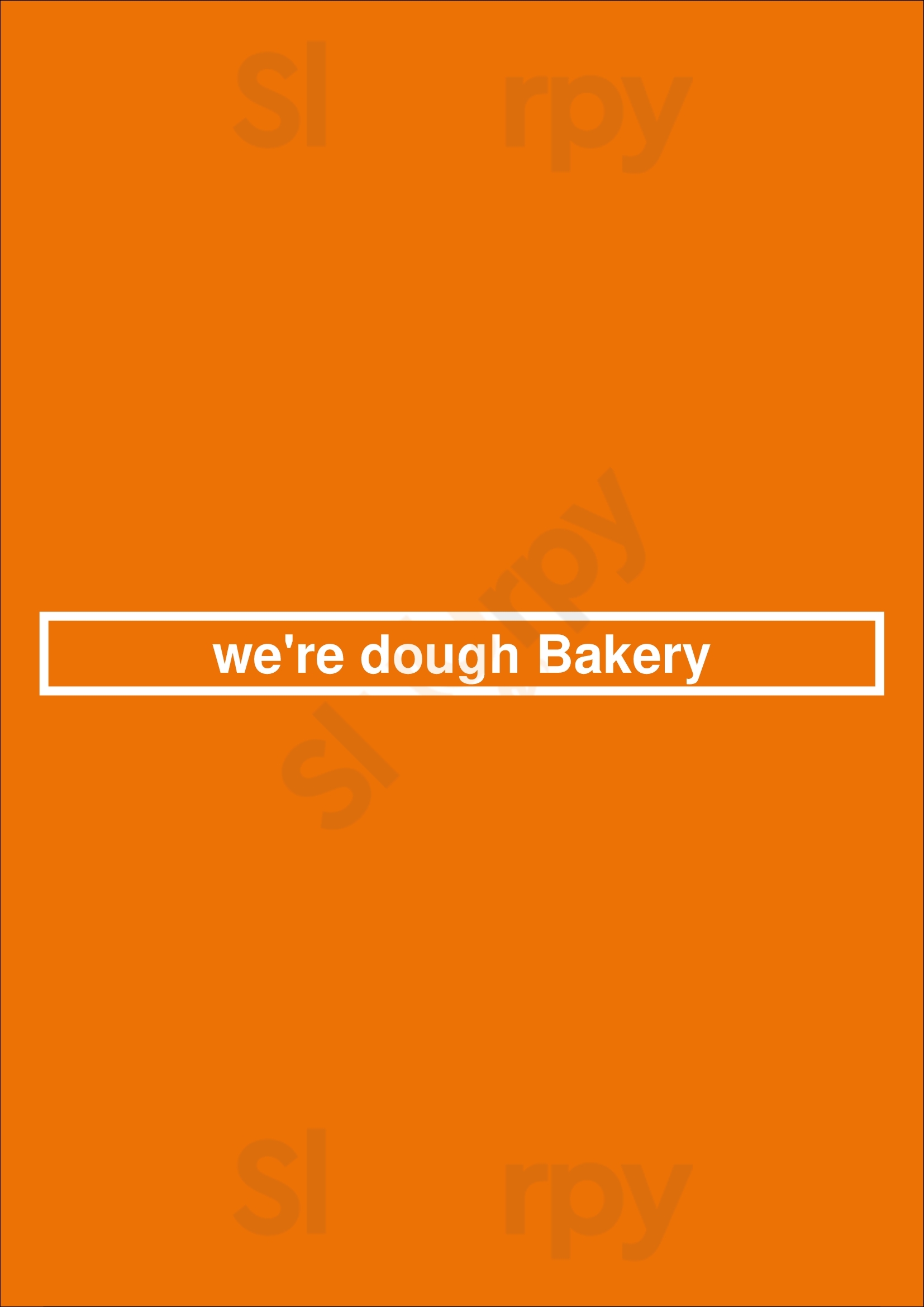 We're Dough Bakery Houston Menu - 1