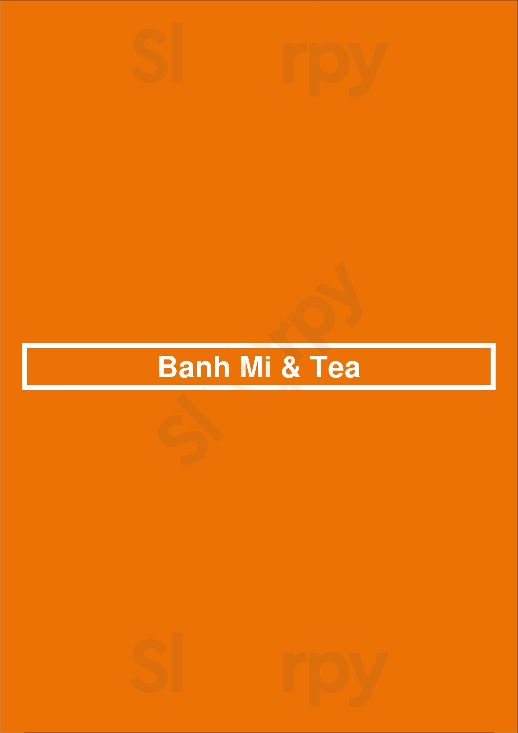 Banh Mi & Tea Houston Menu - 1