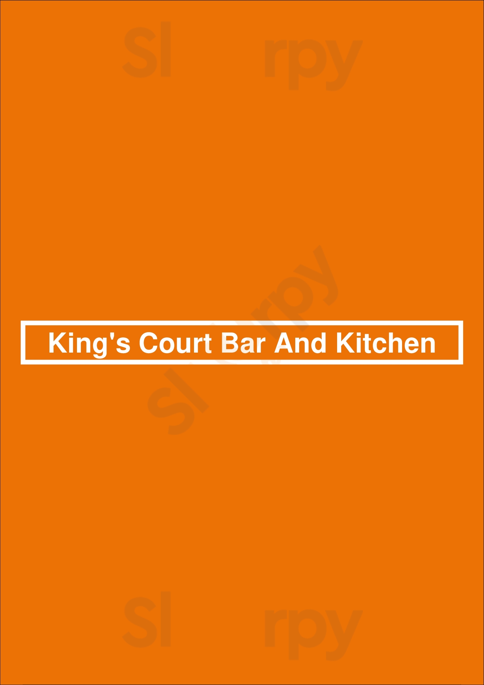 King's Court Bar And Kitchen Houston Menu - 1