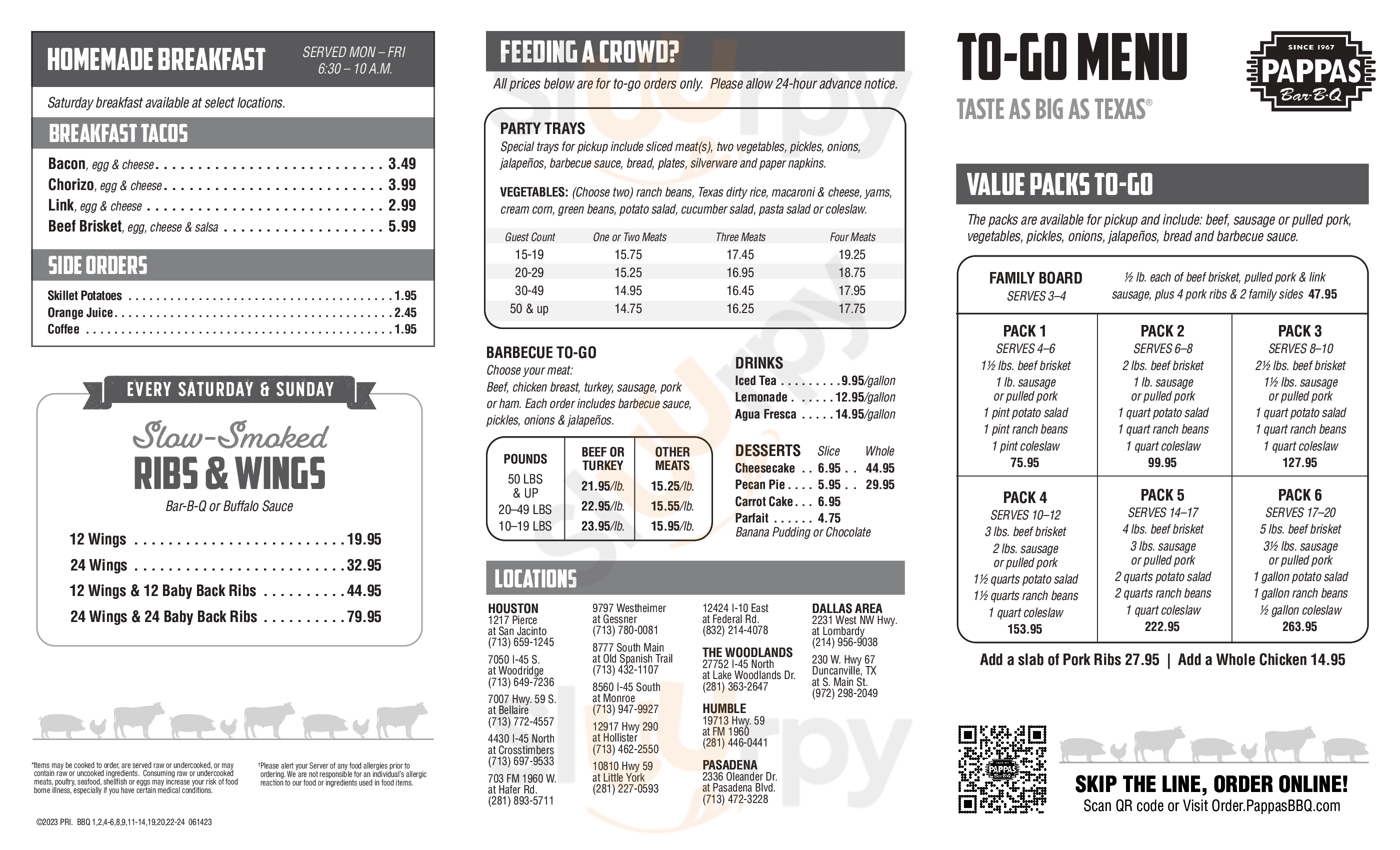 Main Menu - Pappas Bar-b-q