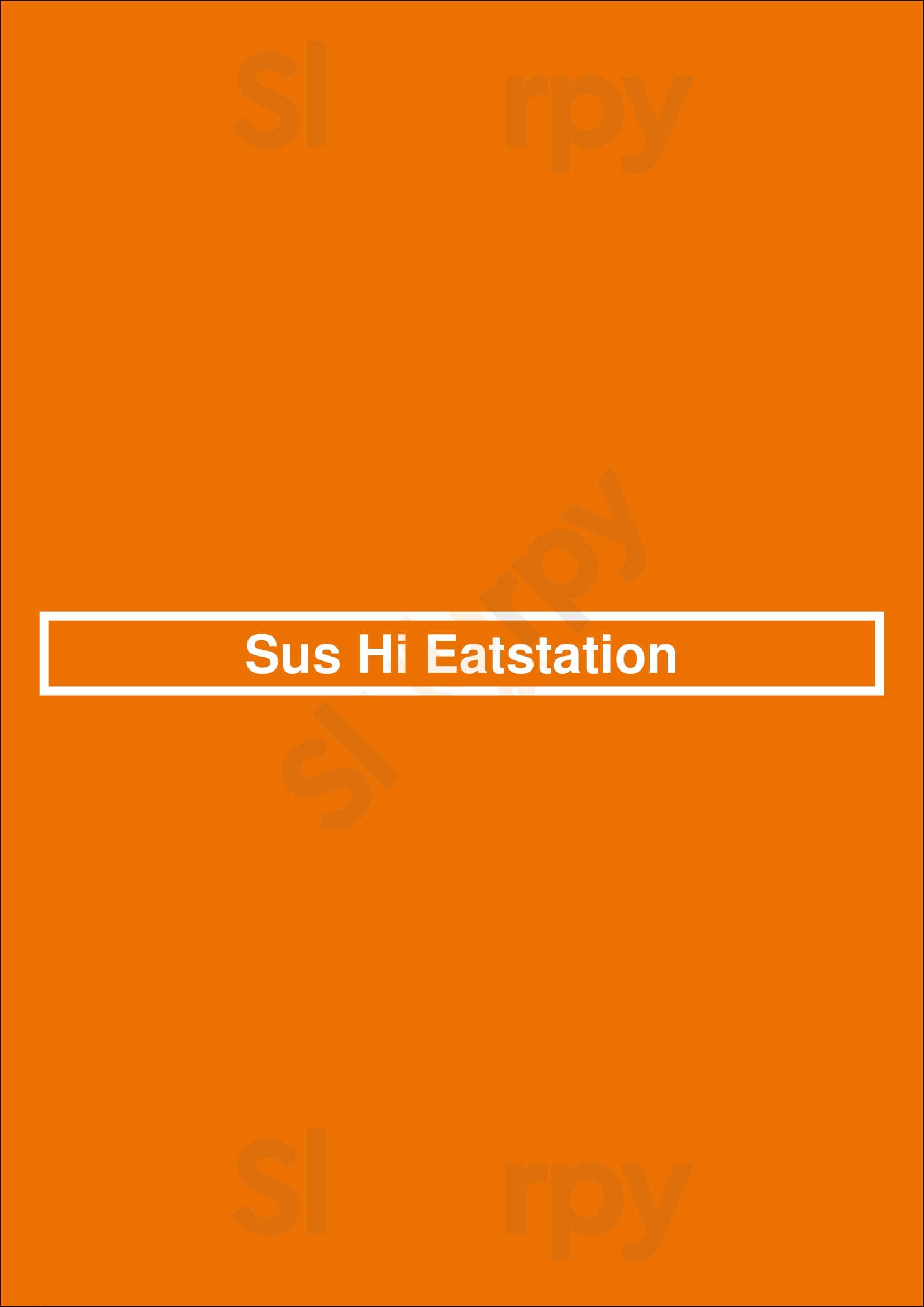 Main Menu - Sus Hi Eatstation