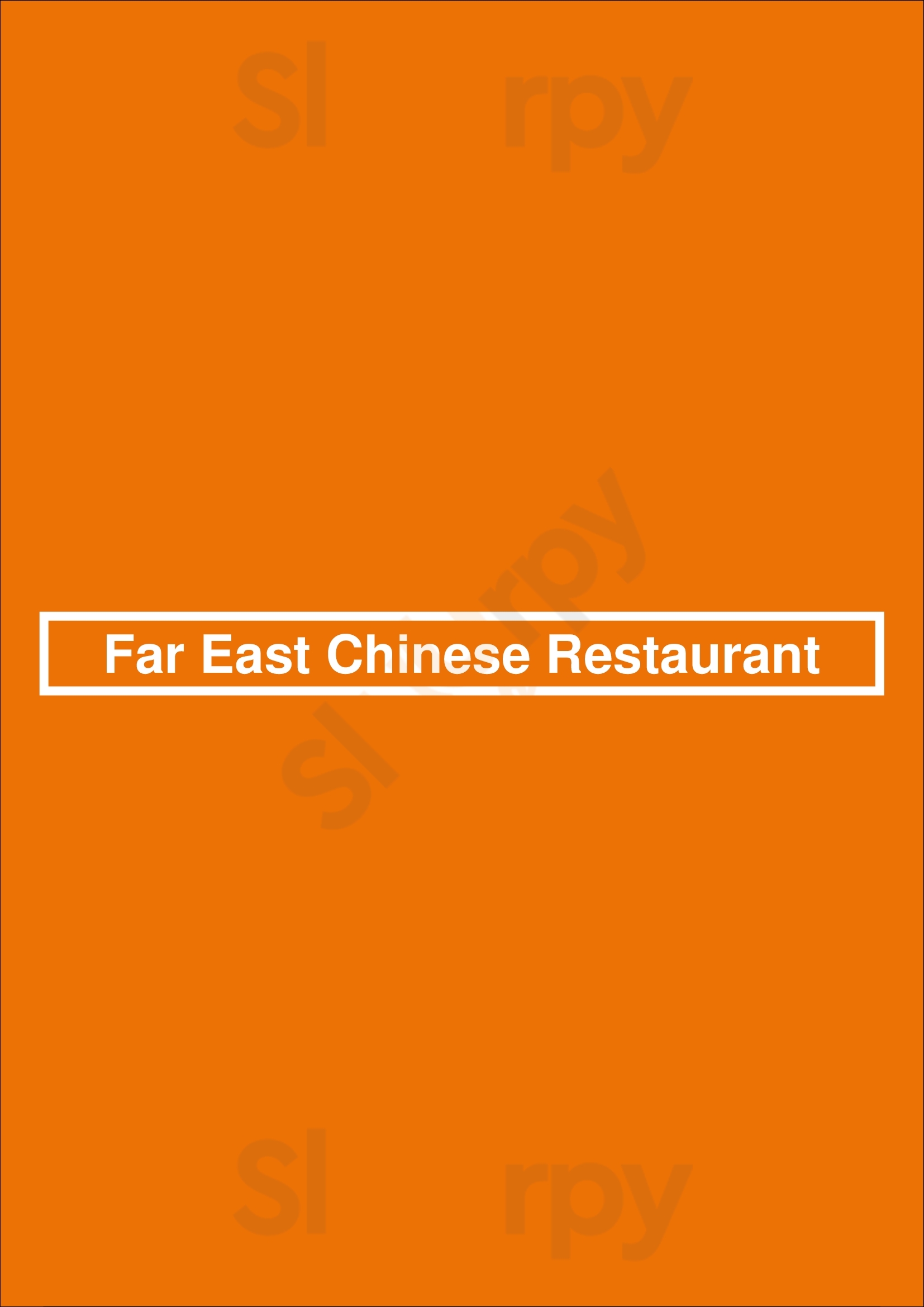 Far East Chinese Restaurant Houston Menu - 1