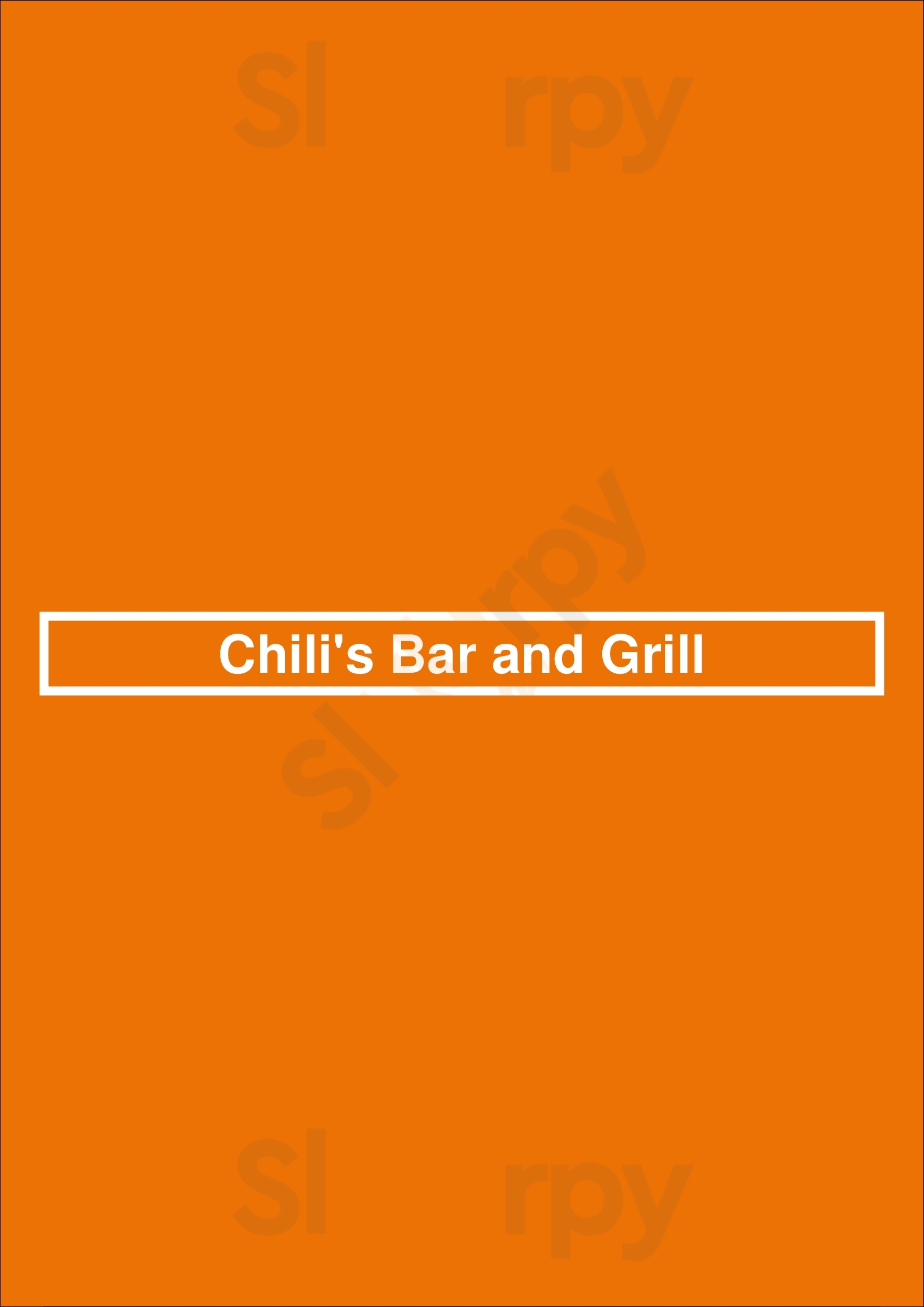 Chili's Bar And Grill Houston Menu - 1