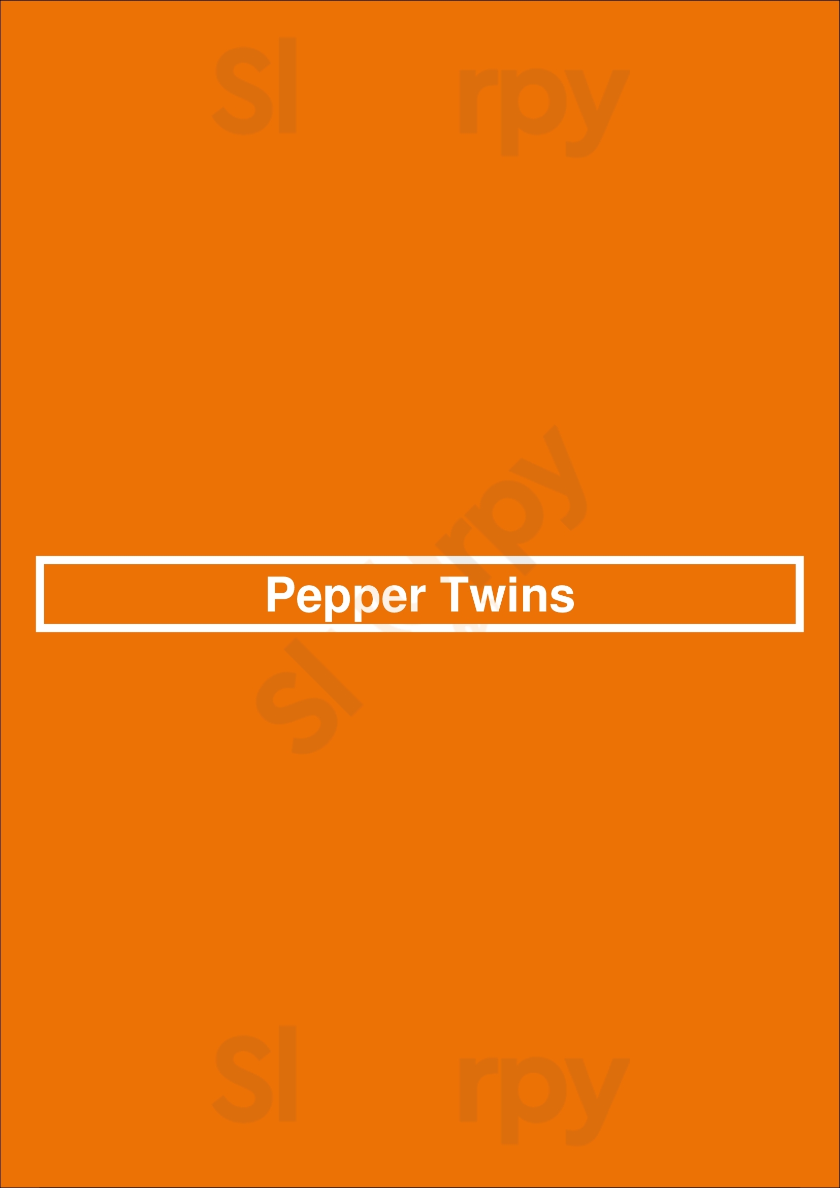 Pepper Twins Houston Menu - 1