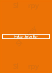 Nekter Juice Bar menu