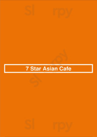 7 Star Asian Cafe menu