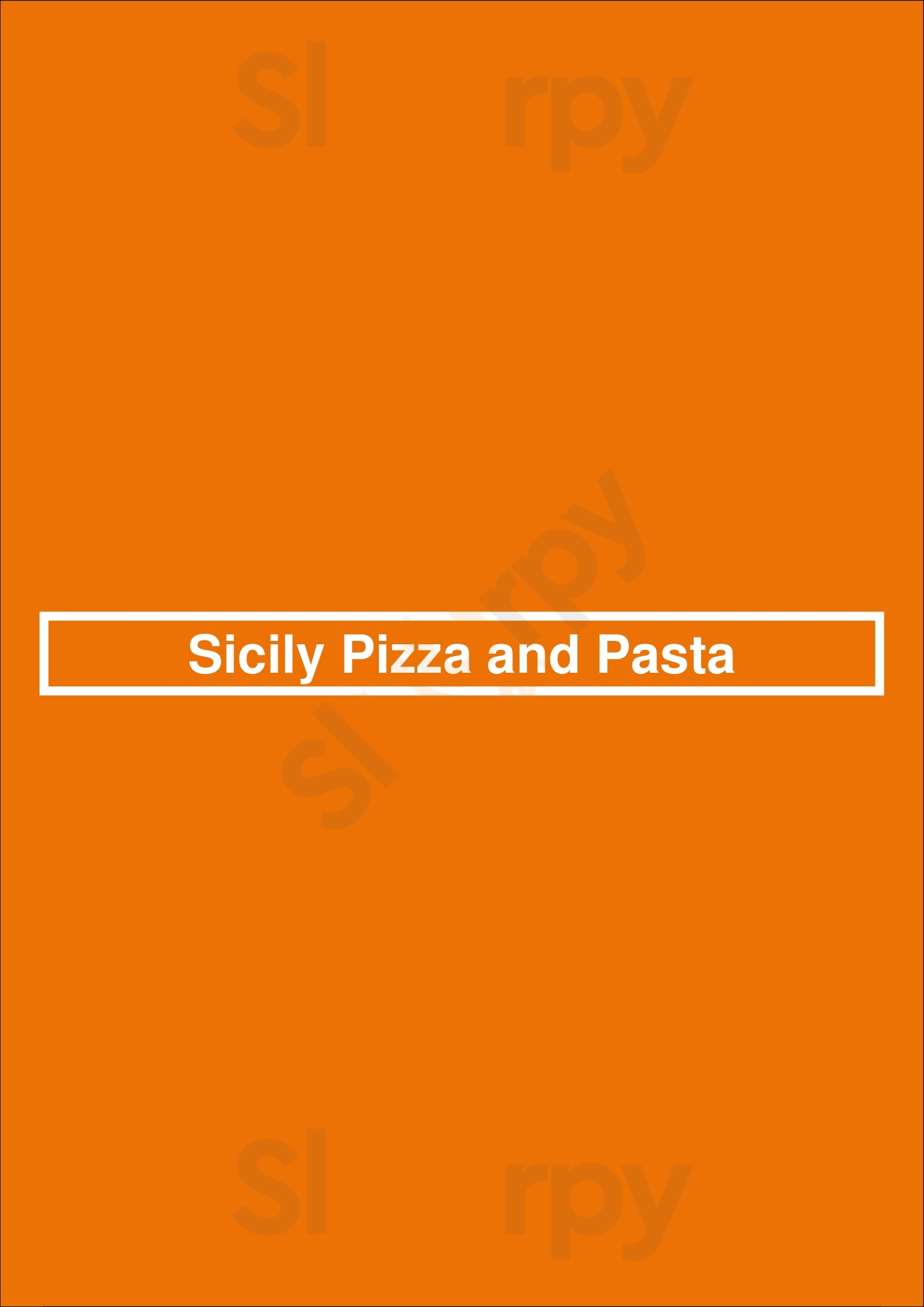 Sicily Pizza And Pasta Houston Menu - 1