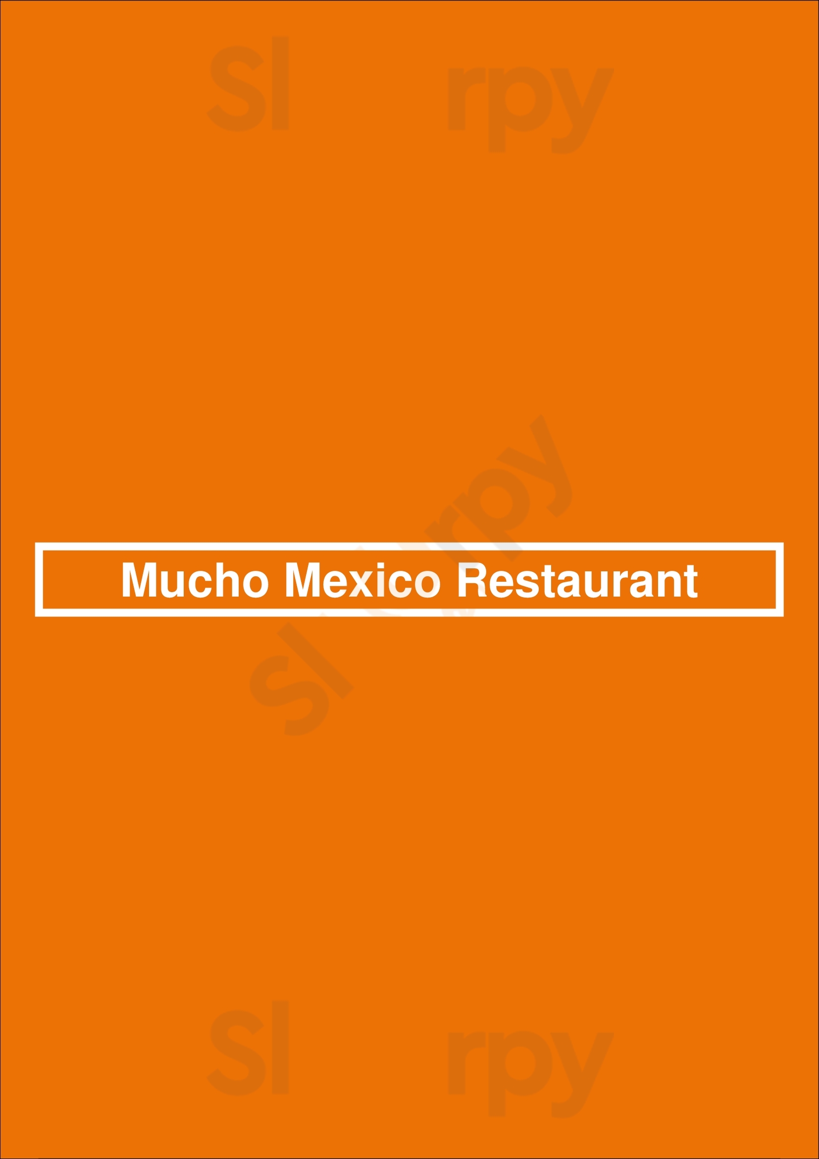 Mucho Mexico Restaurant Houston Menu - 1