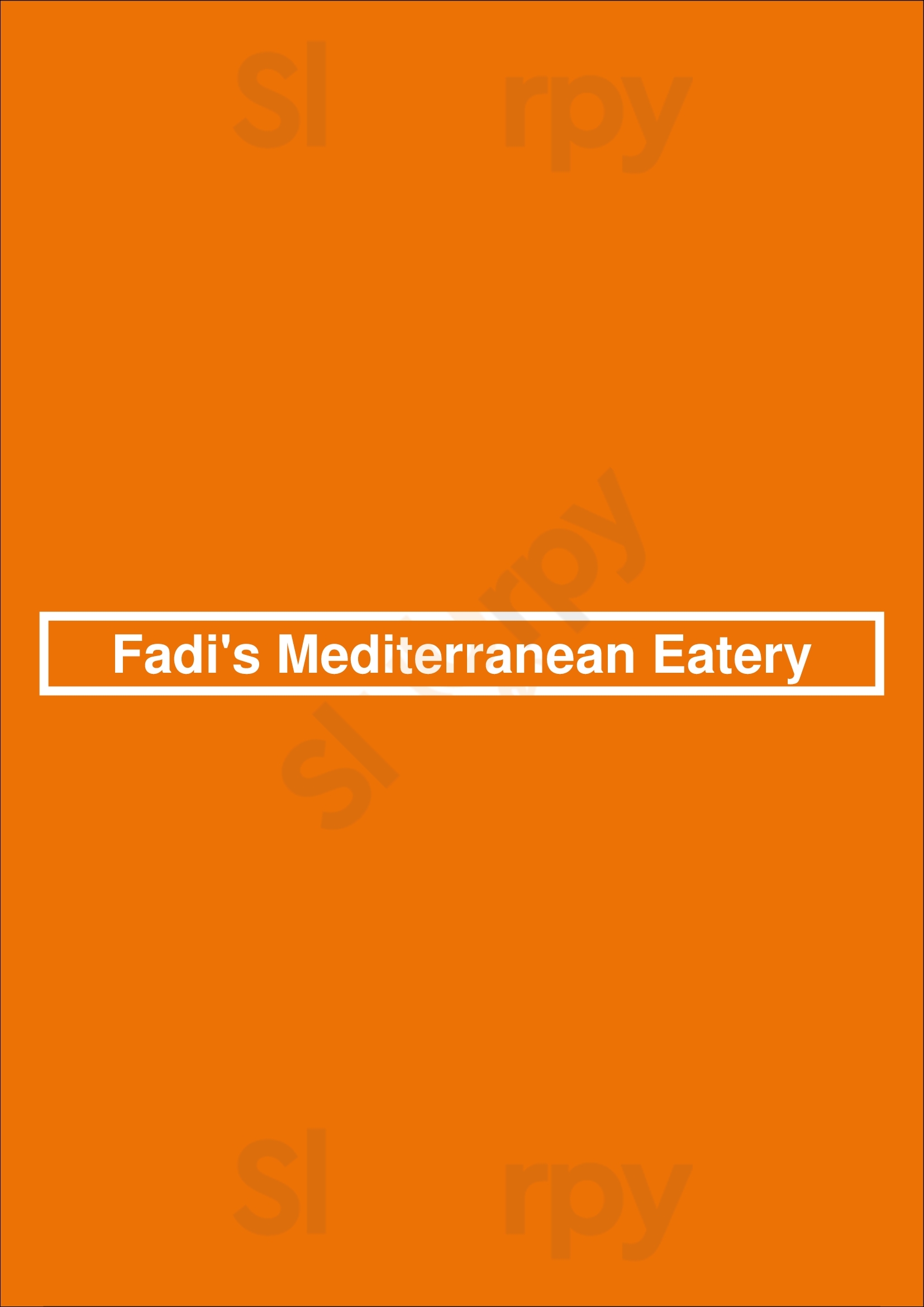 Main Menu - Fadi's Mediterranean Eatery