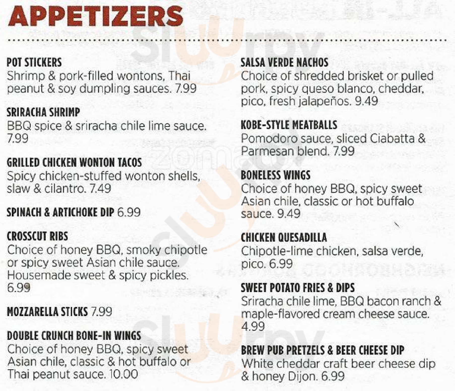 Main Menu - Applebee's