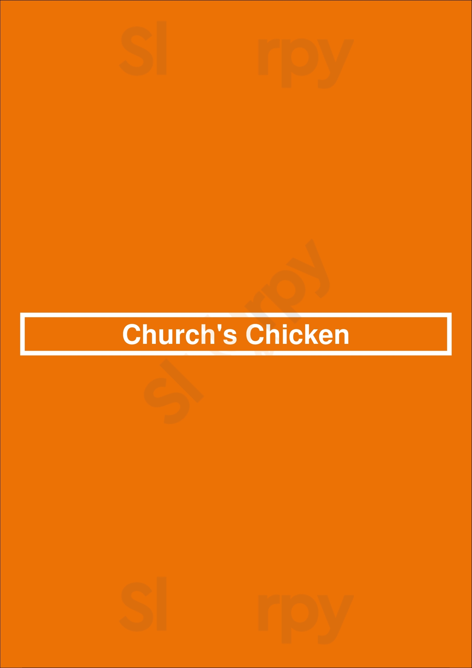 Church's Texas Chicken Houston Menu - 1
