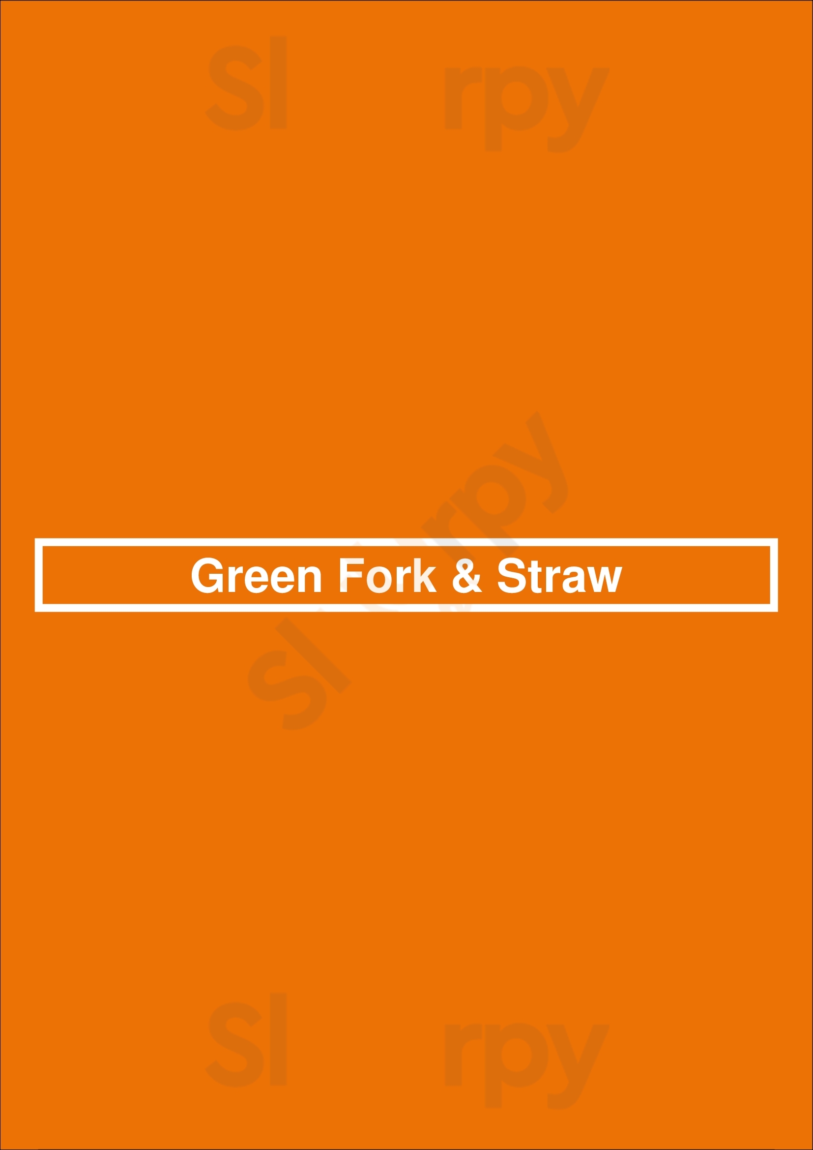 Green Fork & Straw Houston Menu - 1