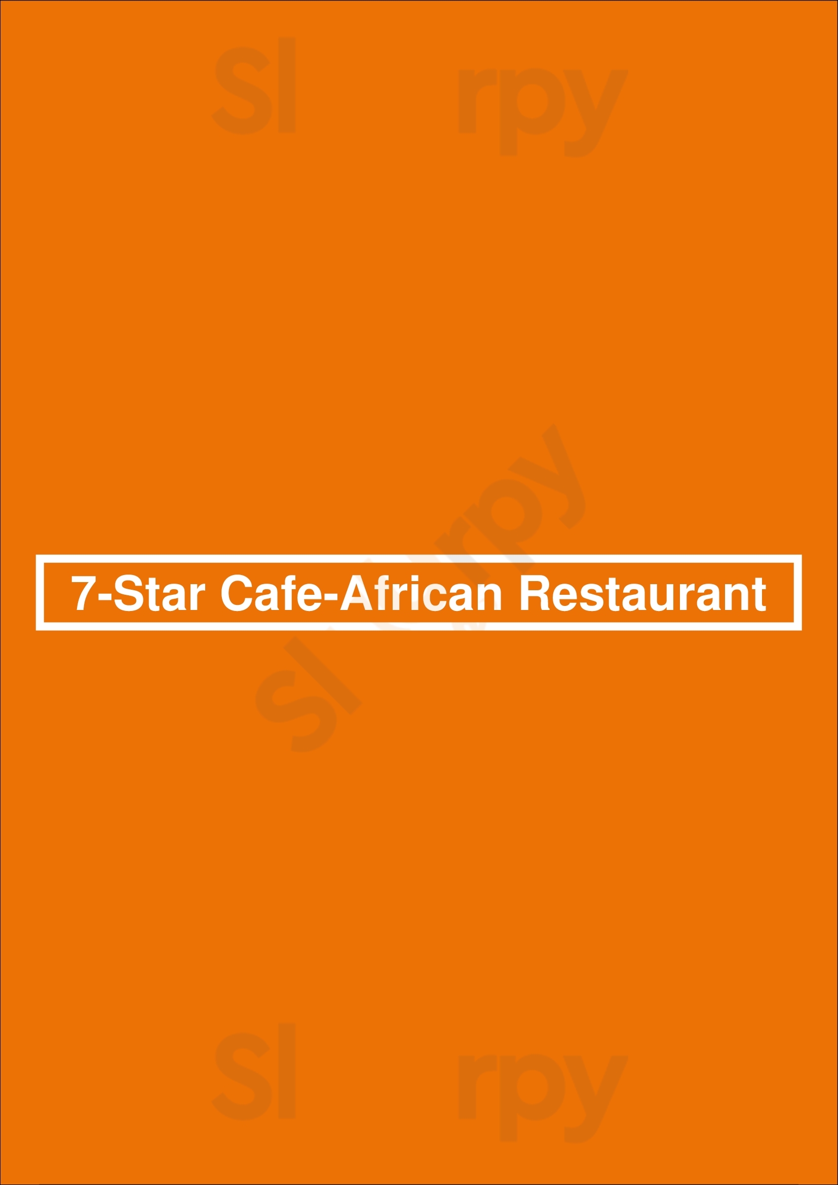 7-star Cafe-african Restaurant Houston Menu - 1