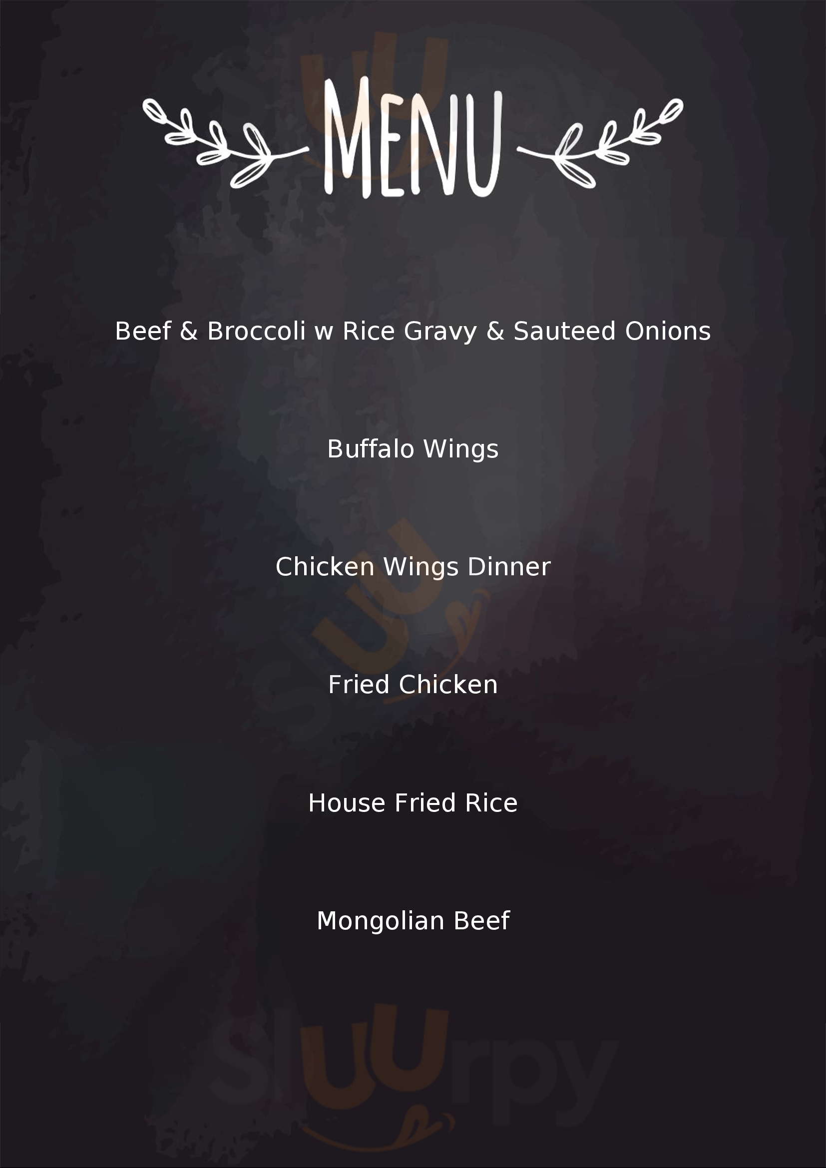 Original Timmy Chan Houston Menu - 1