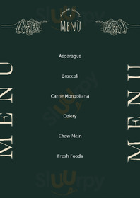 Asian Buffet menu