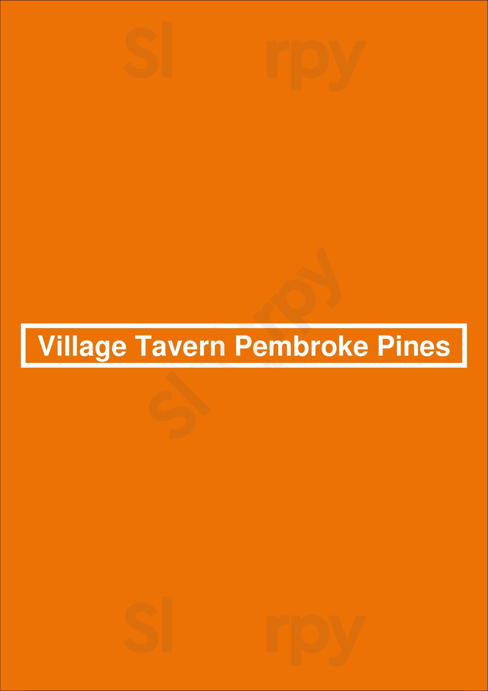 Village Tavern Pembroke Pines Menu - 1