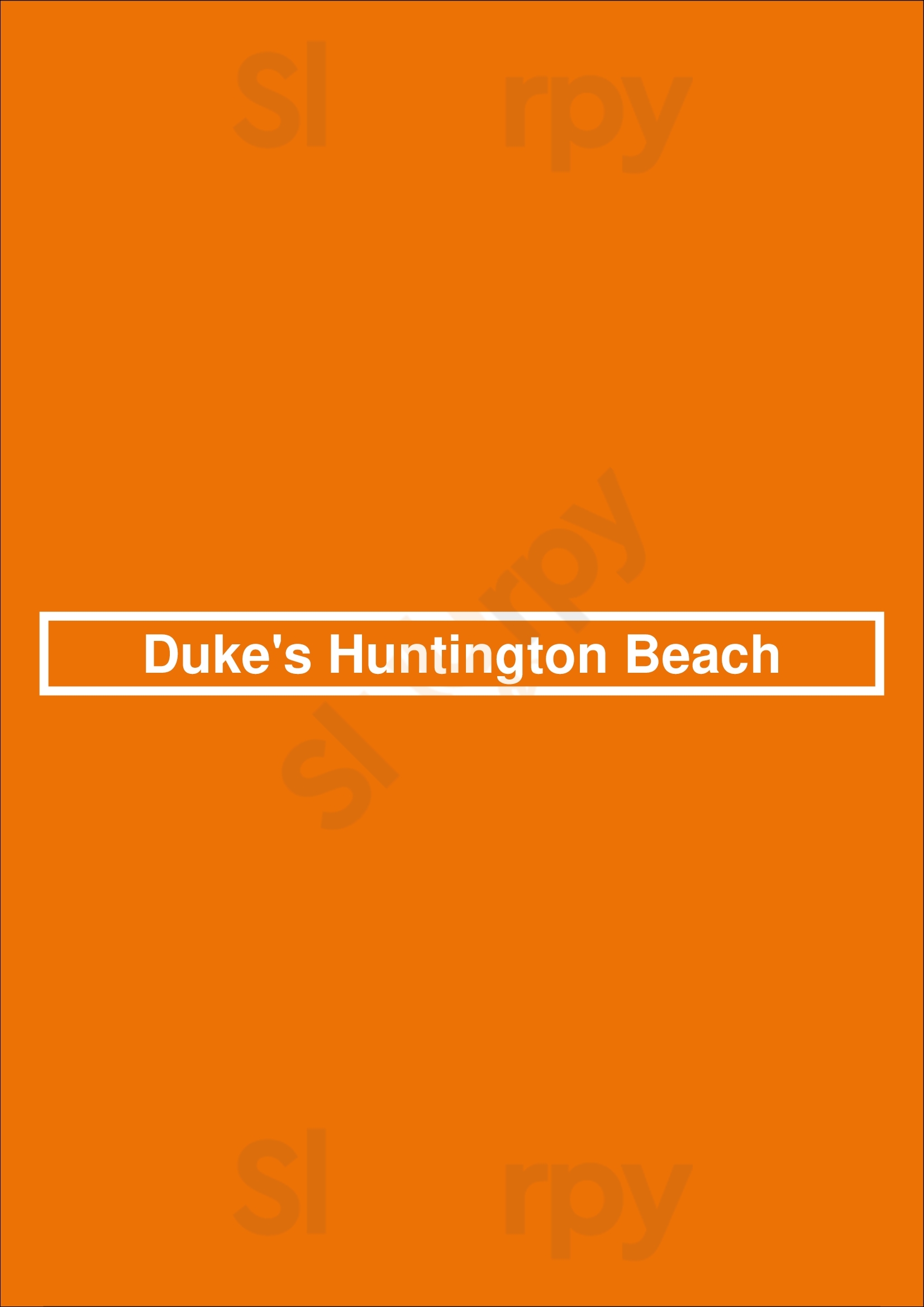 Duke's Huntington Beach Huntington Beach Menu - 1