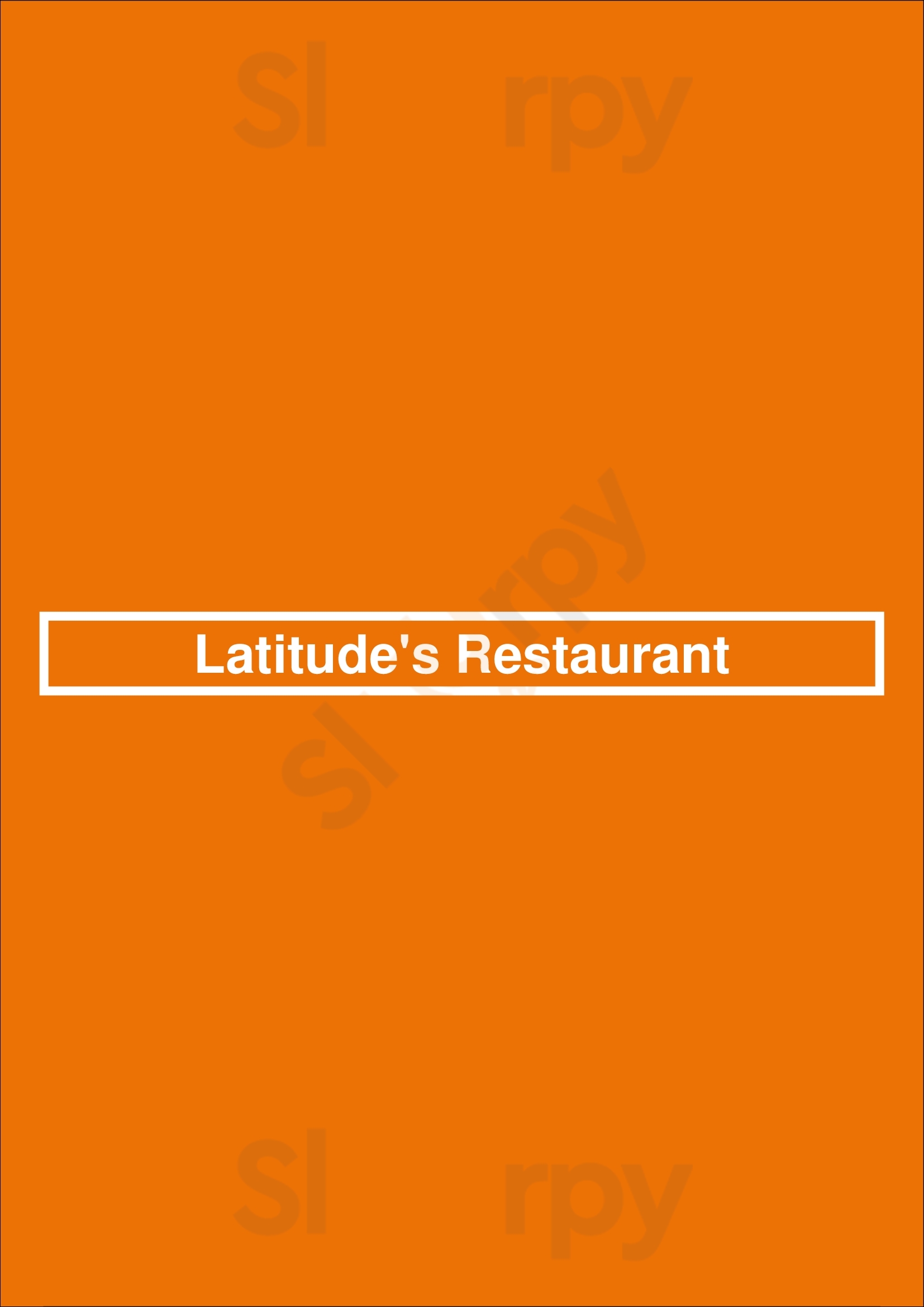 Latitudes Key West Menu - 1