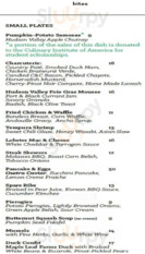 The Cook And The Cork menu