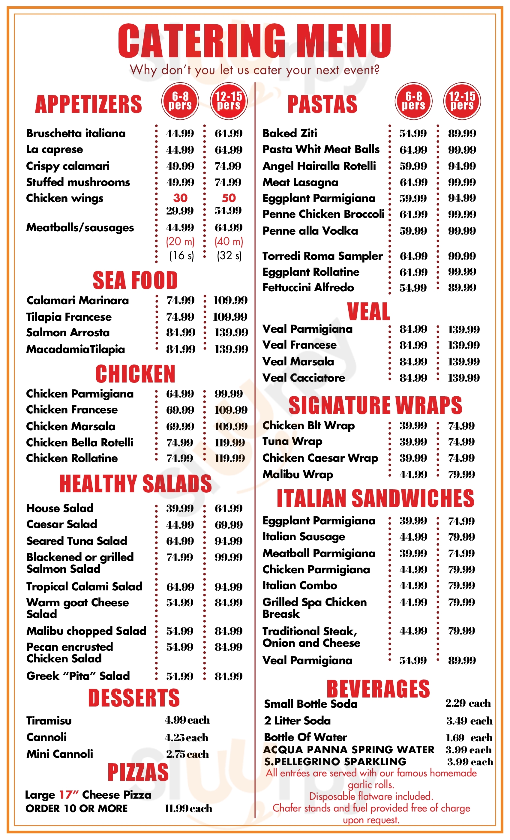 Rotelli Pompano Beach Menu - 1