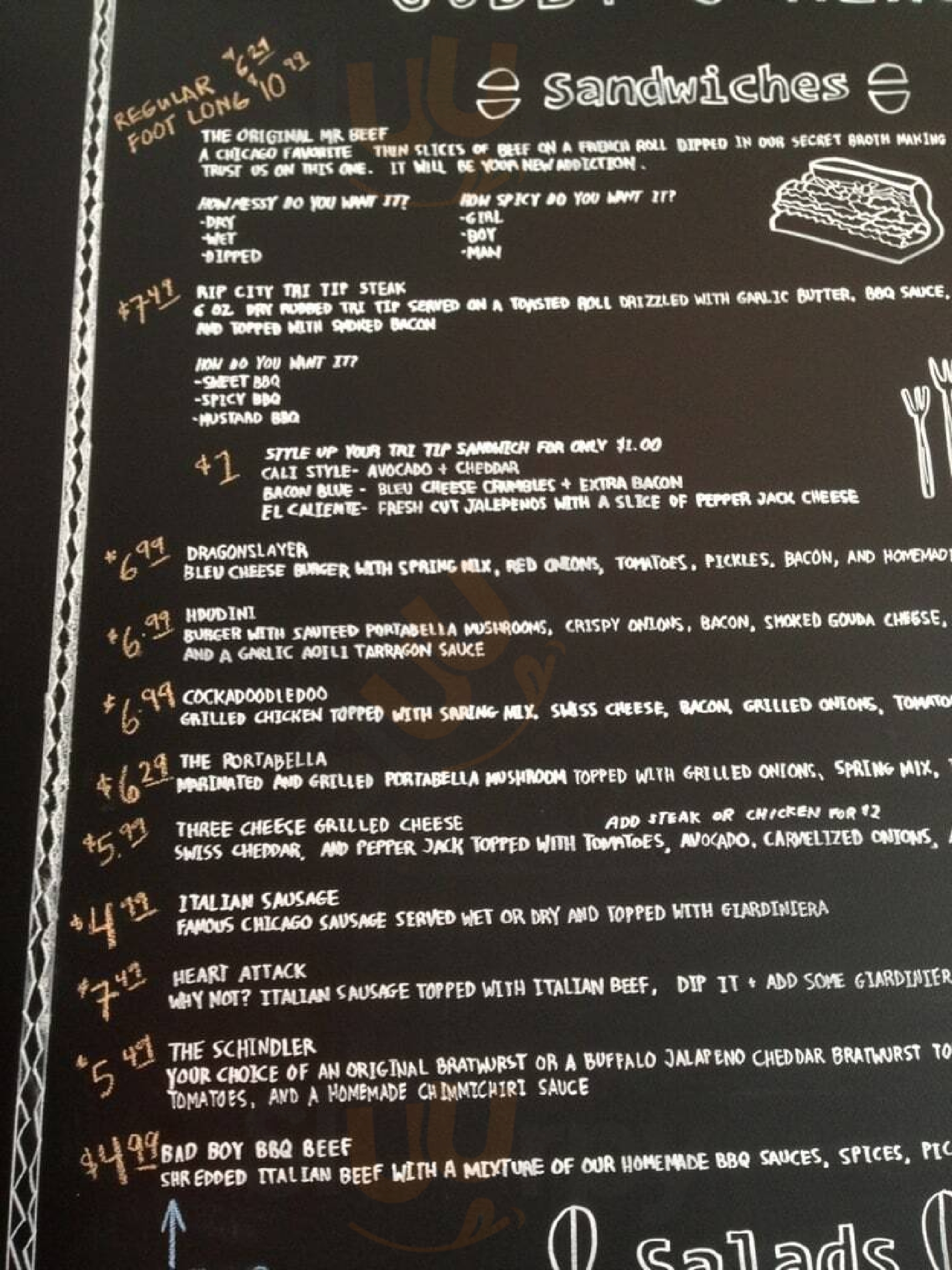 Cubby's Provo Menu - 1