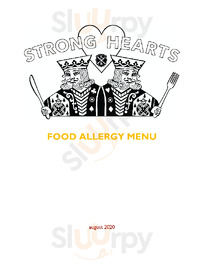 Strong Hearts Cafe menu