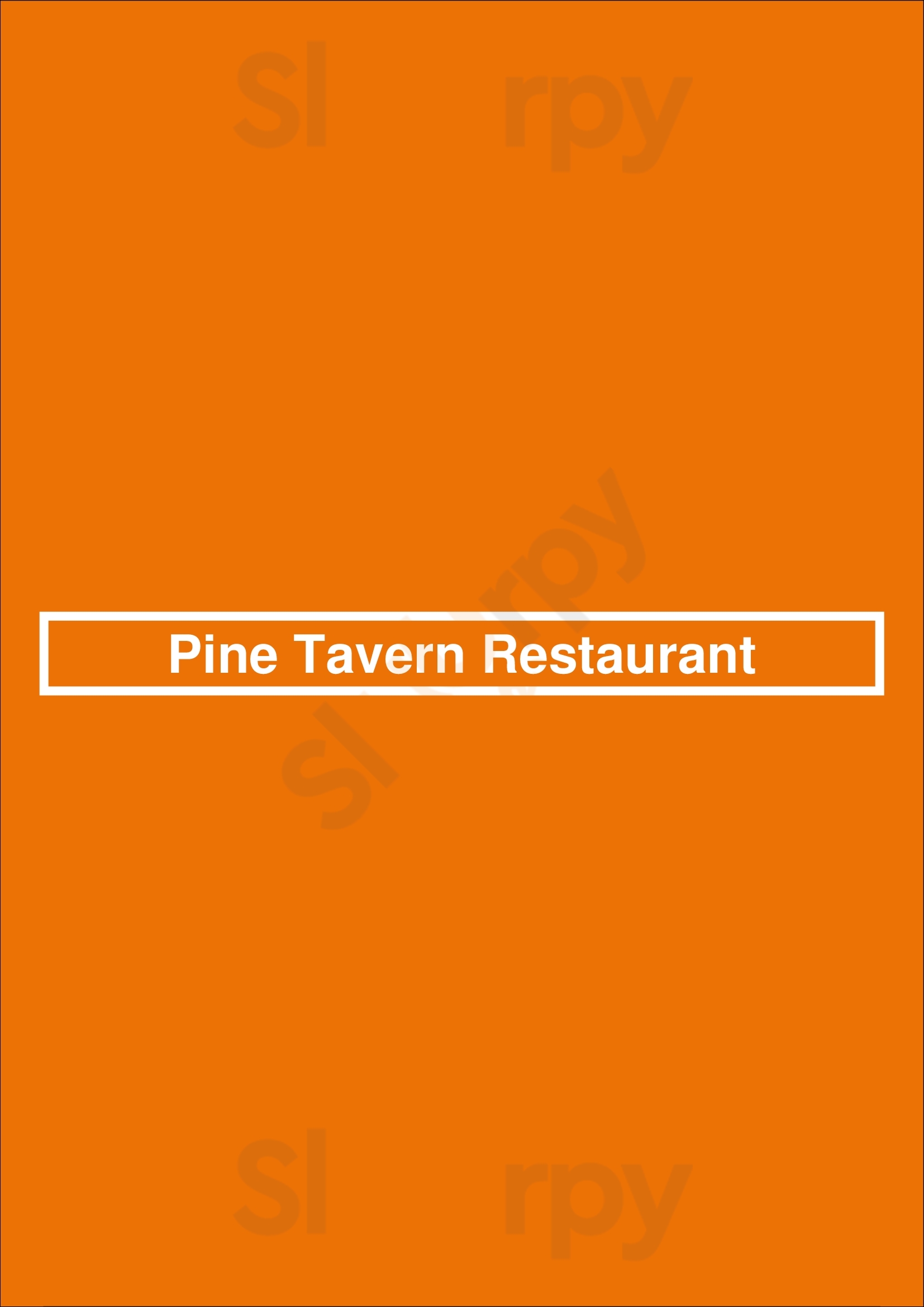 Pine Tavern Restaurant Bend Menu - 1