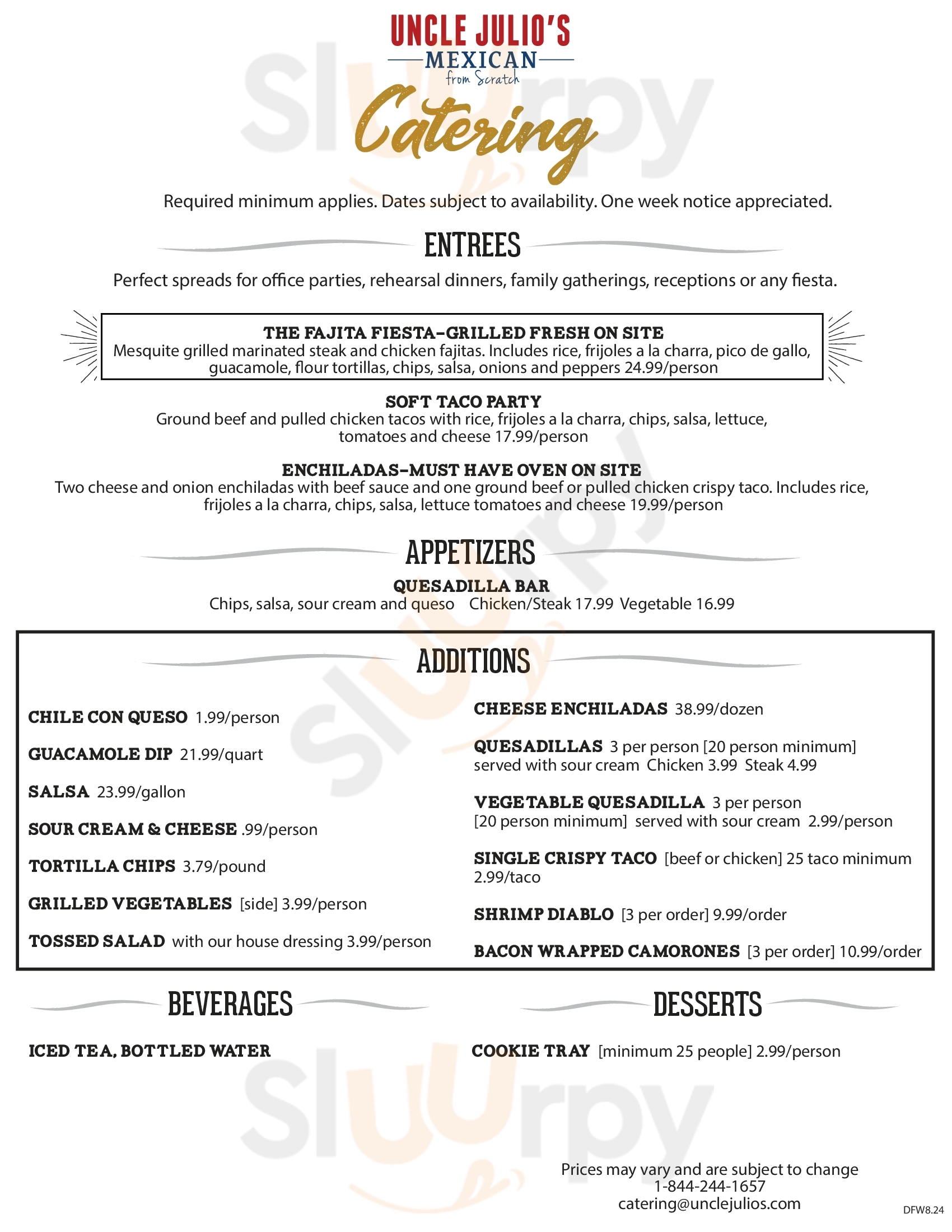 Main Menu - Uncle Julio's Fine Mexican Food