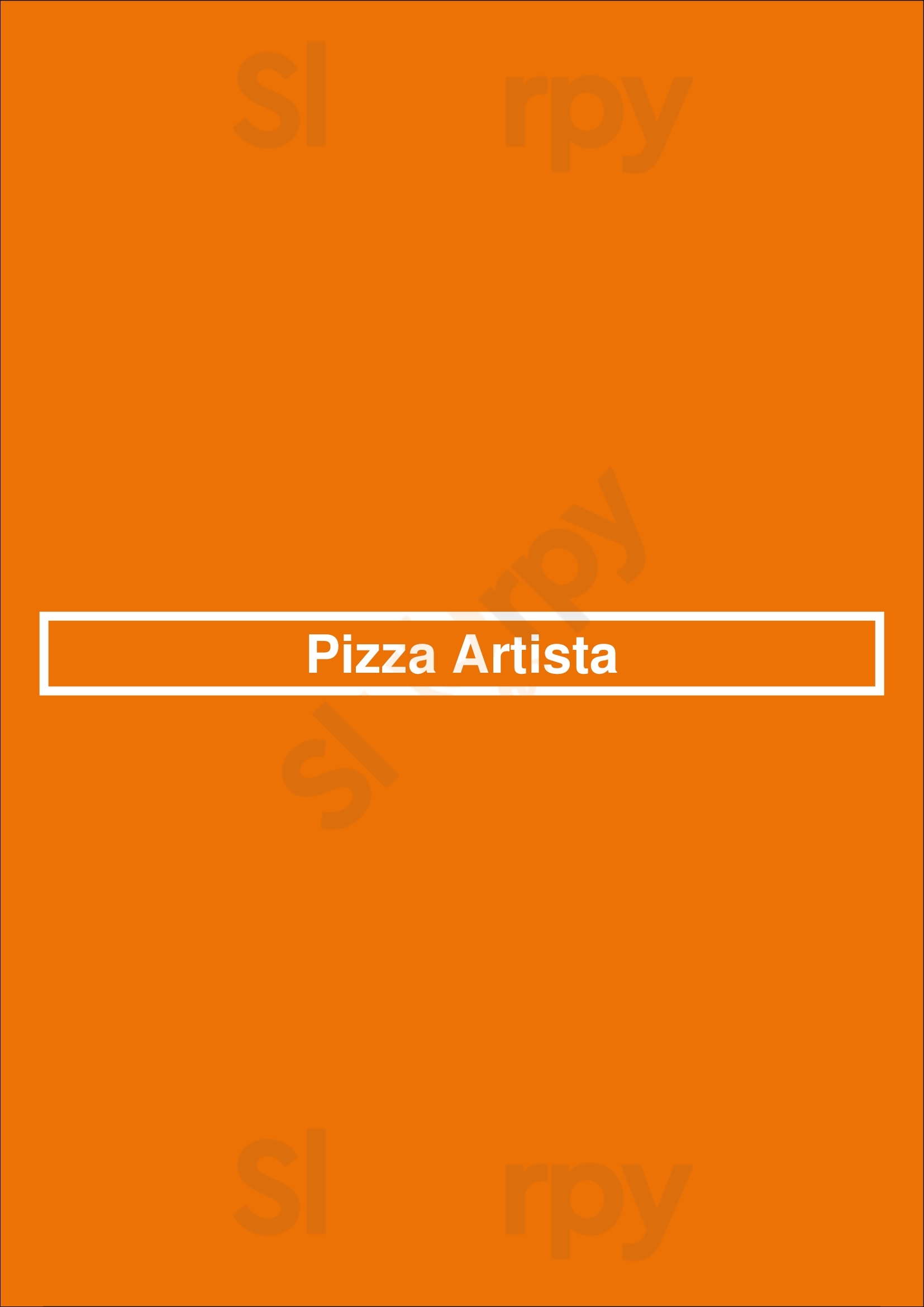 Pizza Artista Lafayette Menu - 1