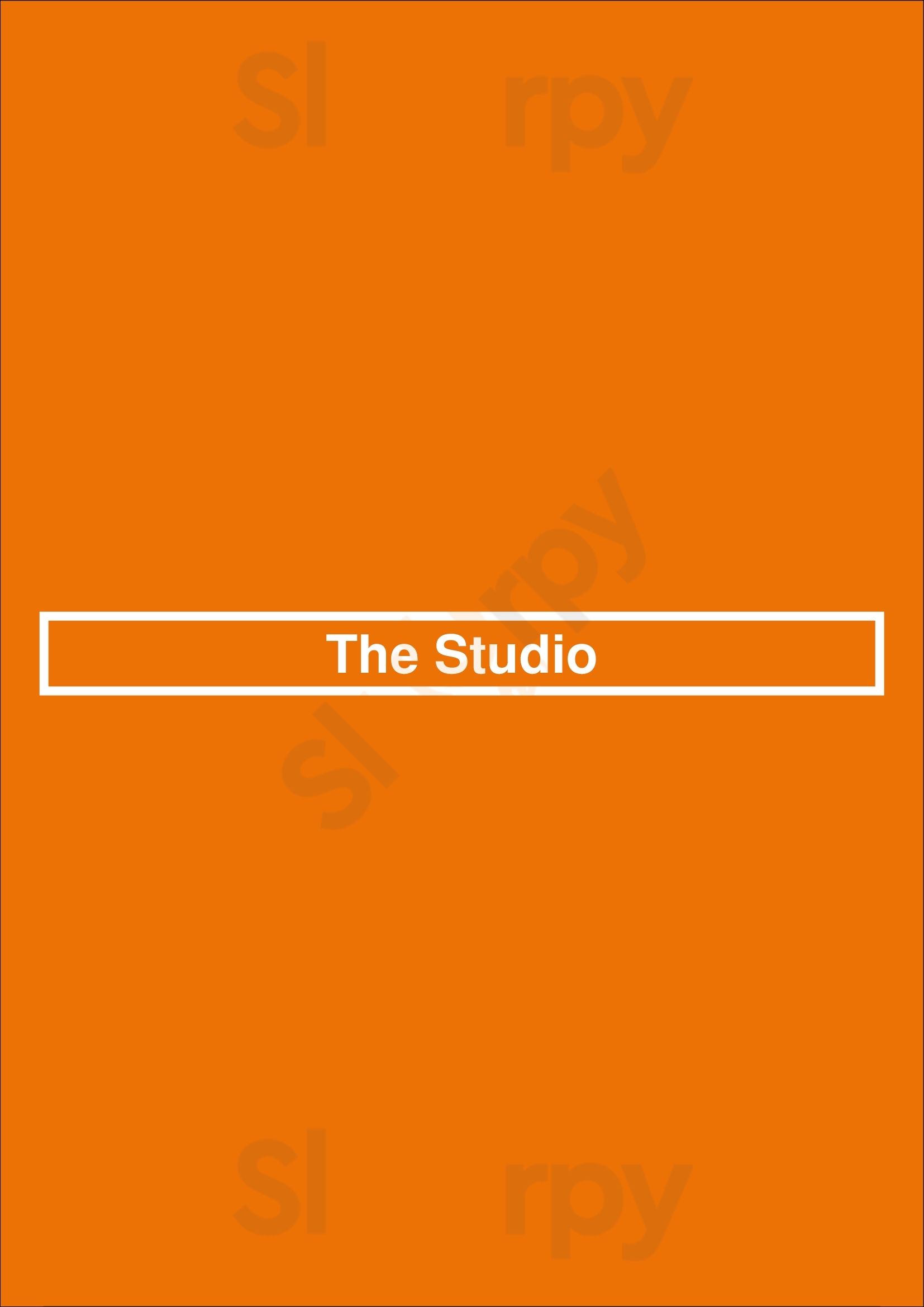 The Studio Hilton Head Menu - 1