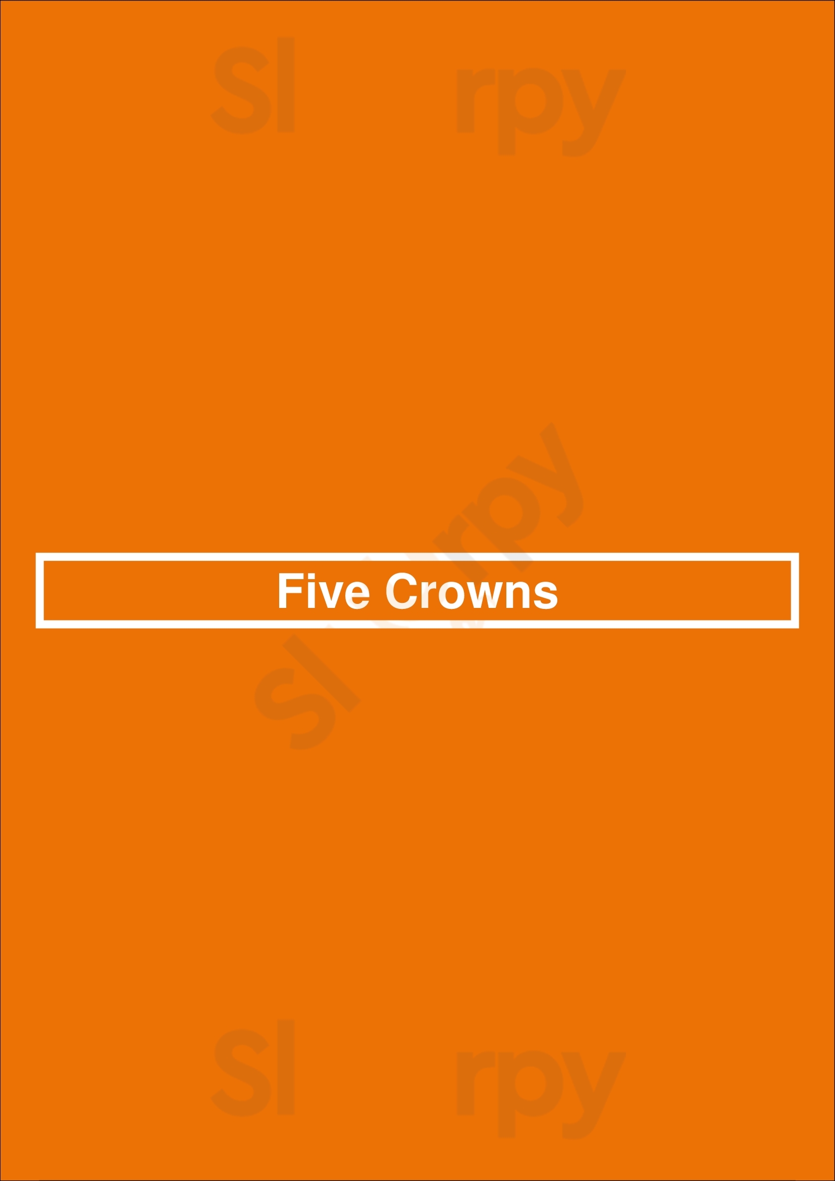 Five Crowns Corona del Mar Menu - 1