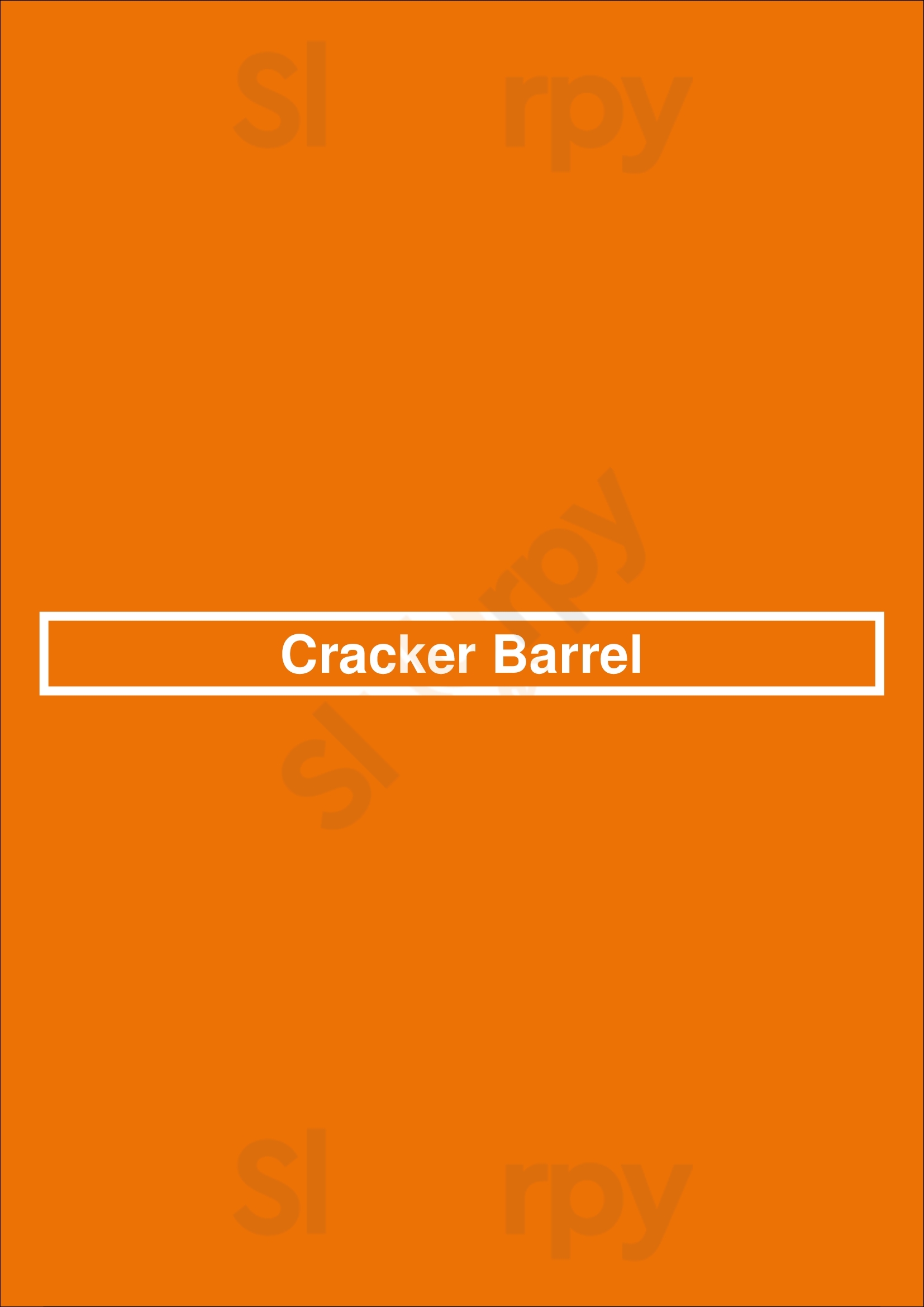 Cracker Barrel Pensacola Menu - 1