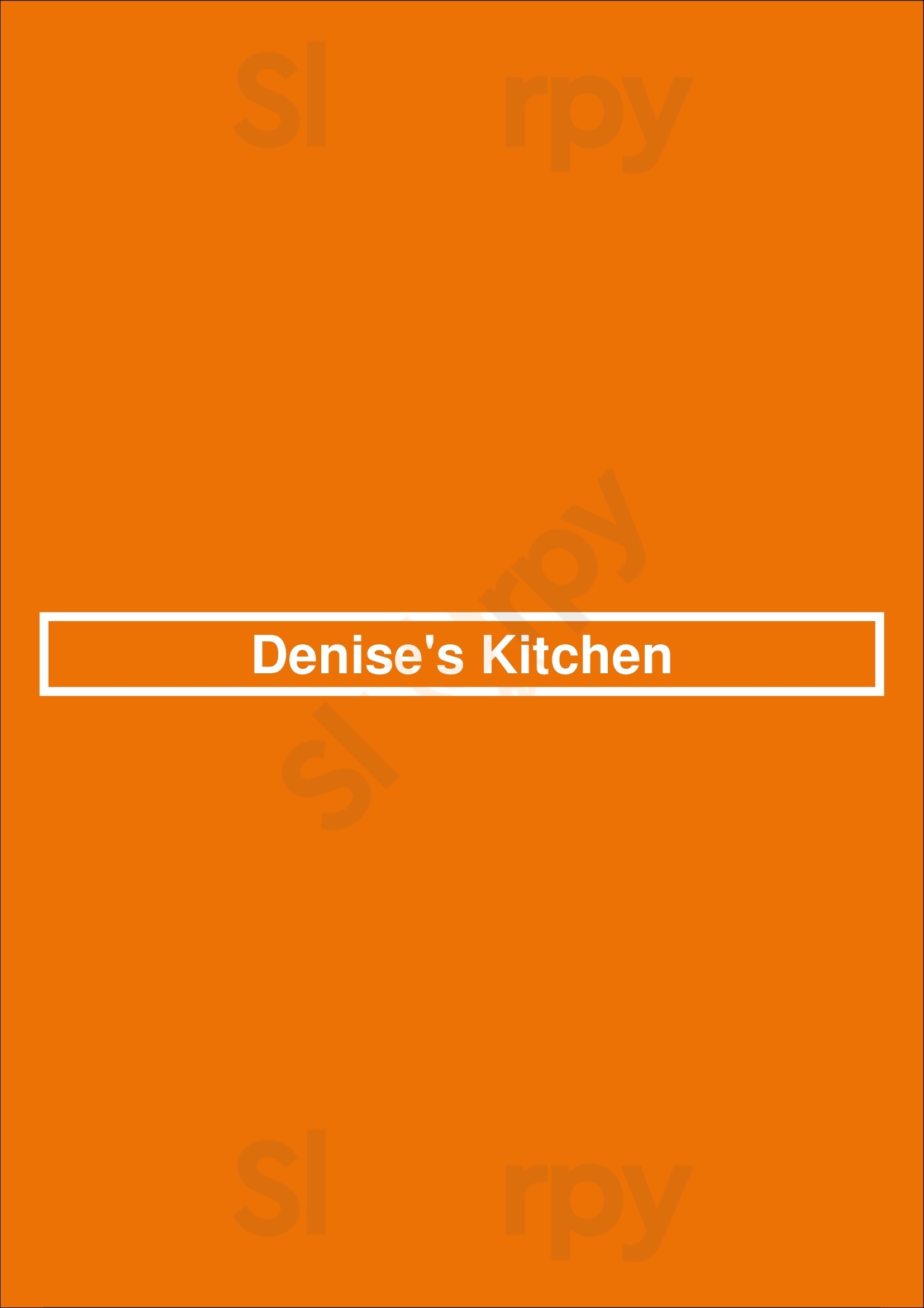 Denise's Kitchen Pompano Beach Menu - 1