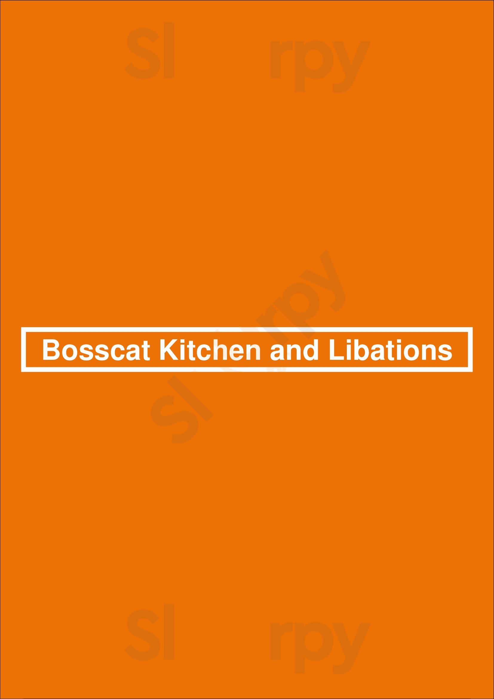 Bosscat Kitchen And Libations Newport Beach Menu - 1