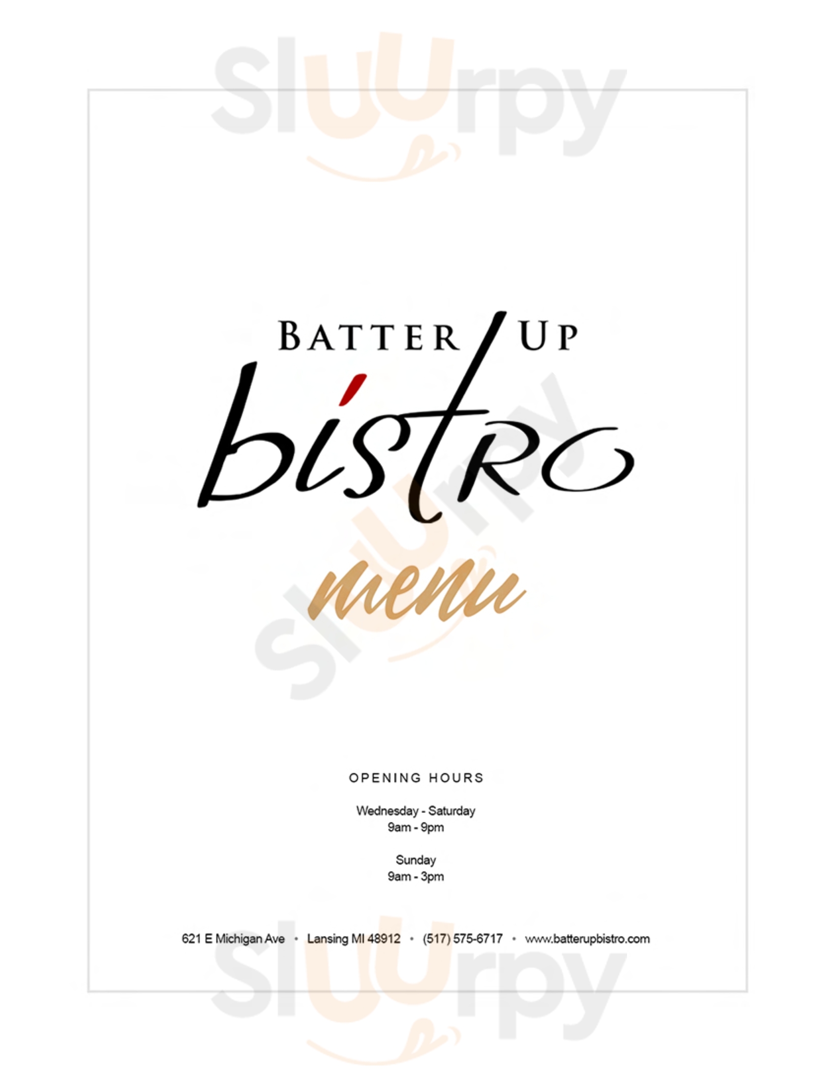 Batter Up Bistro Lansing Menu - 1