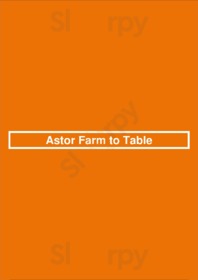 Astor Farm To Table, Katy