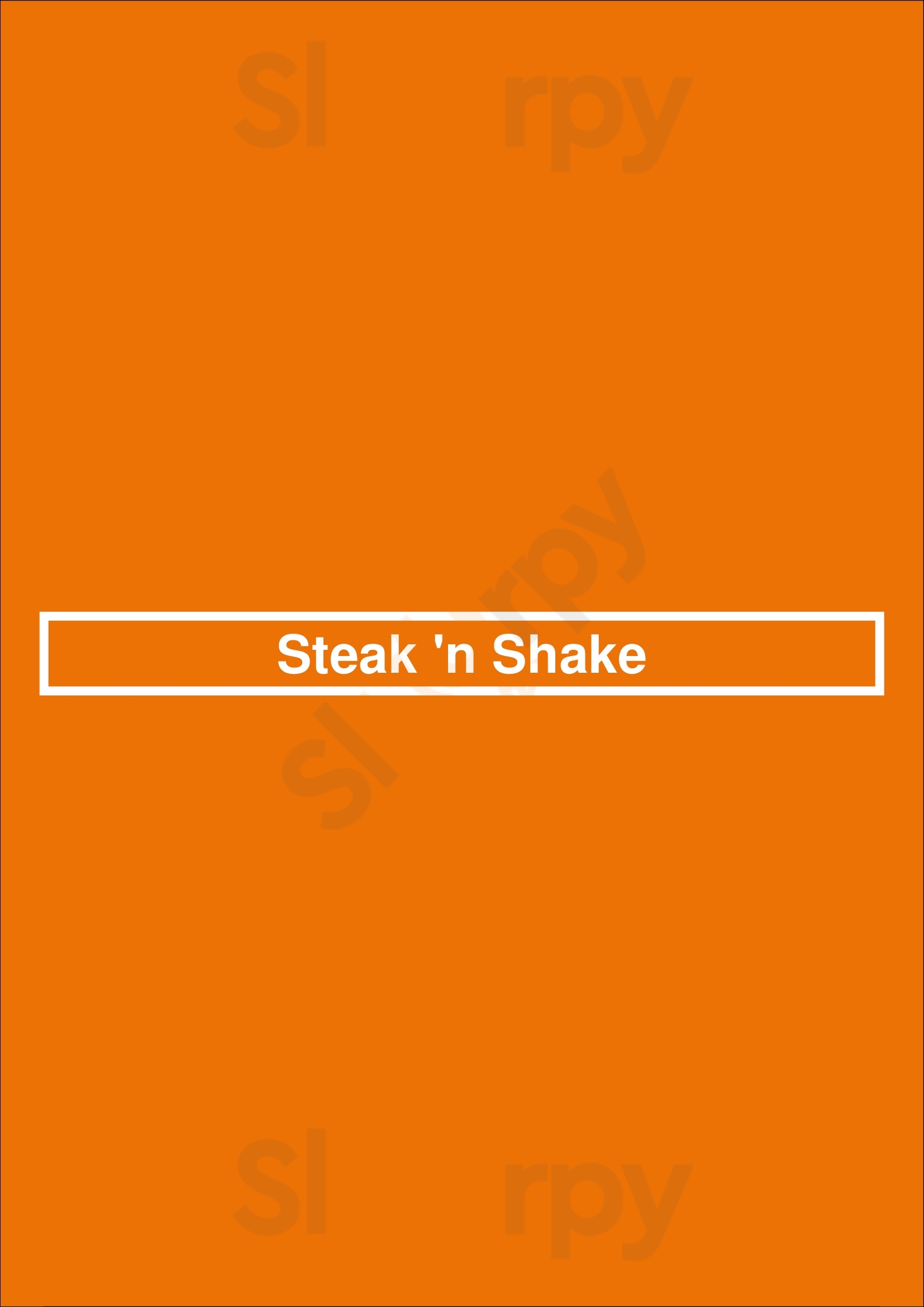 Steak 'n Shake Champaign Menu - 1